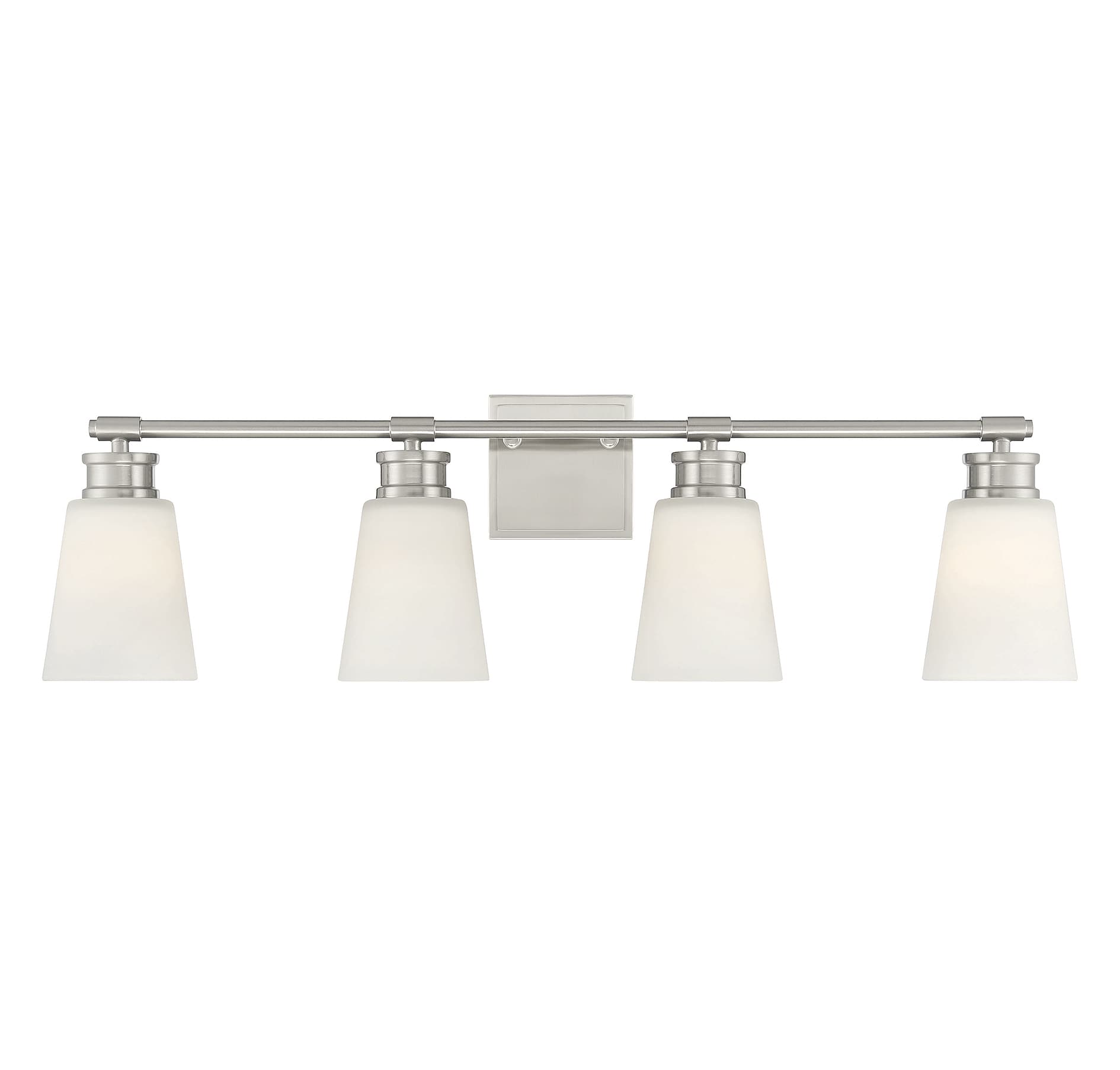 Meridian Lite Trends M80056BN Meridian 31-in 4 -Light Brushed Nickel Traditional Vanity light