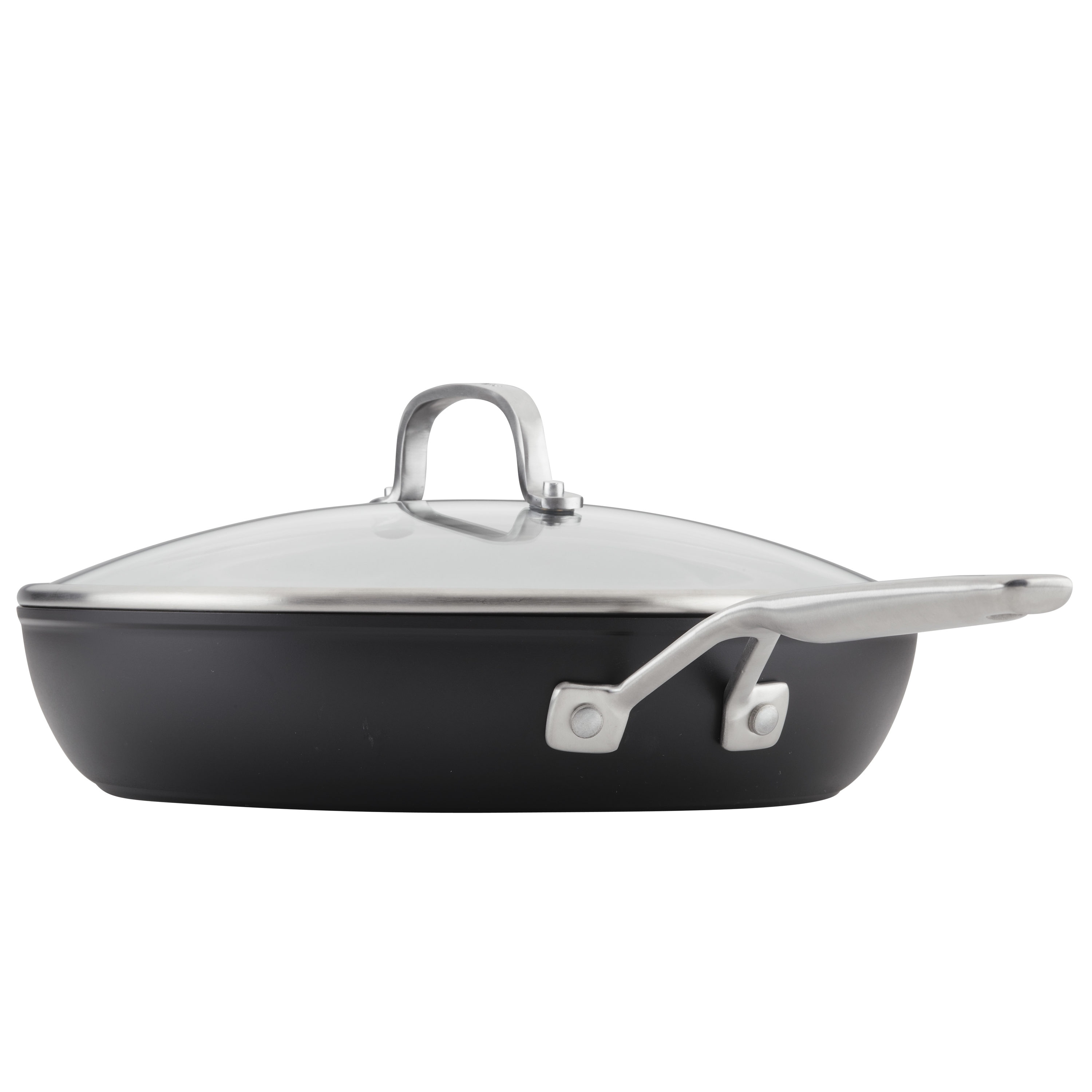 KitchenAid 11.25 Hard-Anodized Induction Square Grill Pan in the Cooking  Pans & Skillets department at
