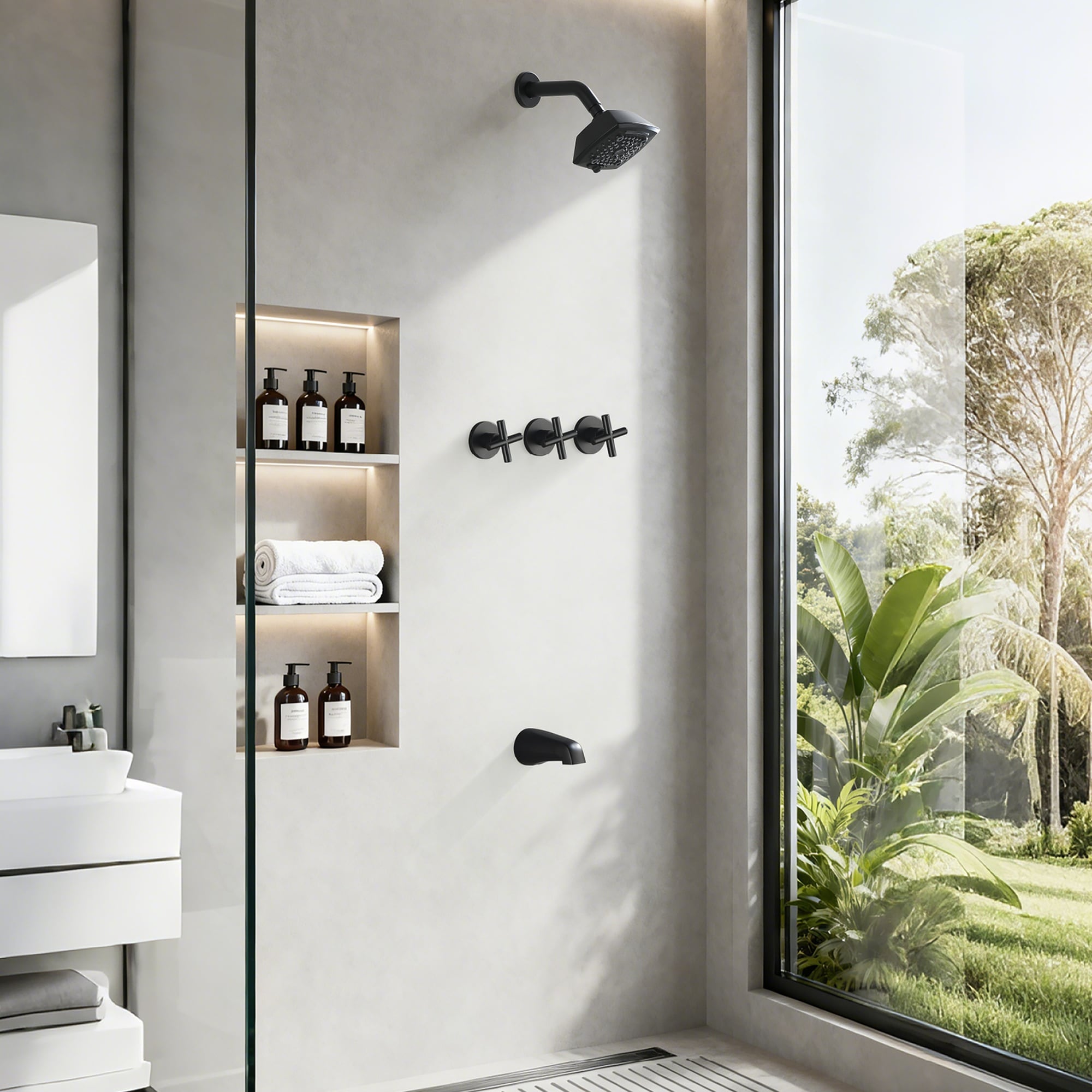 Boyel Living BL88088B Showerhead-Bar-Panels - View #2