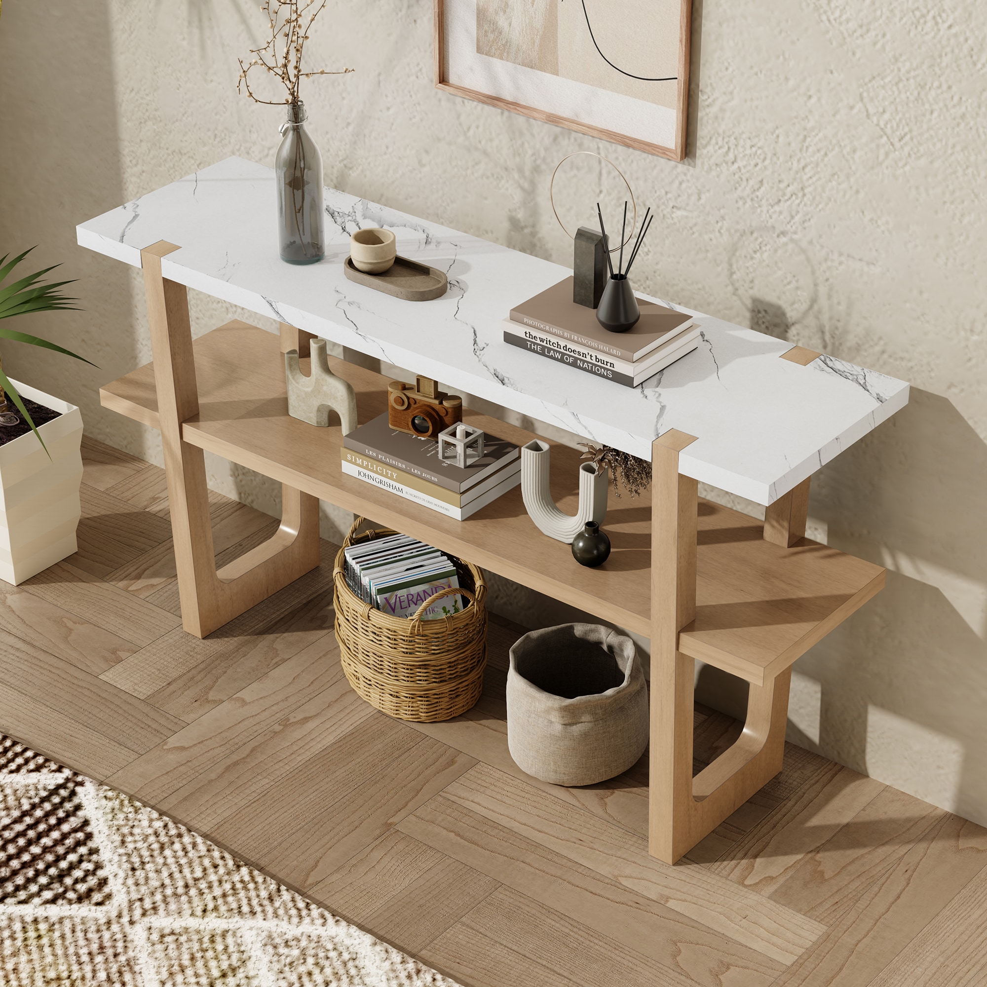 SINOFURN SYA330166WD Console-Sofa-Tables - View #4
