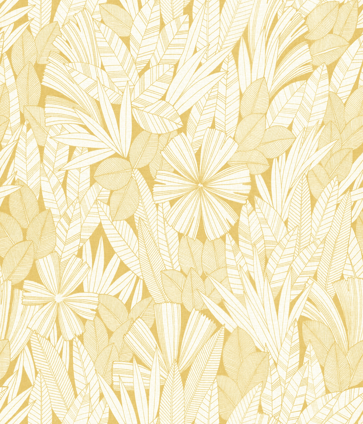 A-Street Prints 4081-26343 Happy 56.4-Sq. Feet Yellow Non-woven Ivy/Vines Unpasted Wallpaper