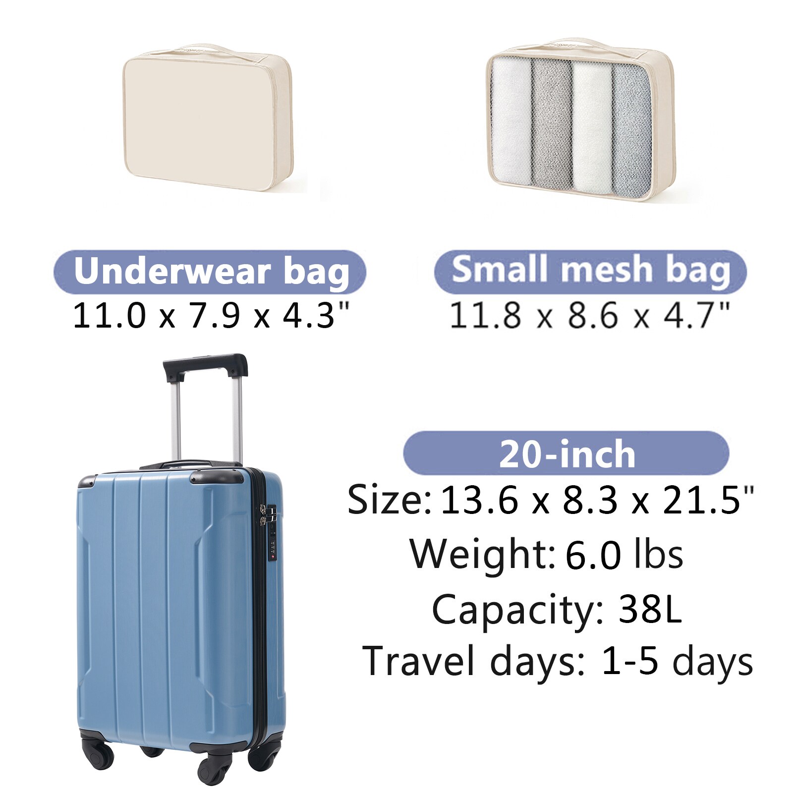 LOVMOR SF-W-N730P433890Z Luggage-And-Luggage-Sets - View #2