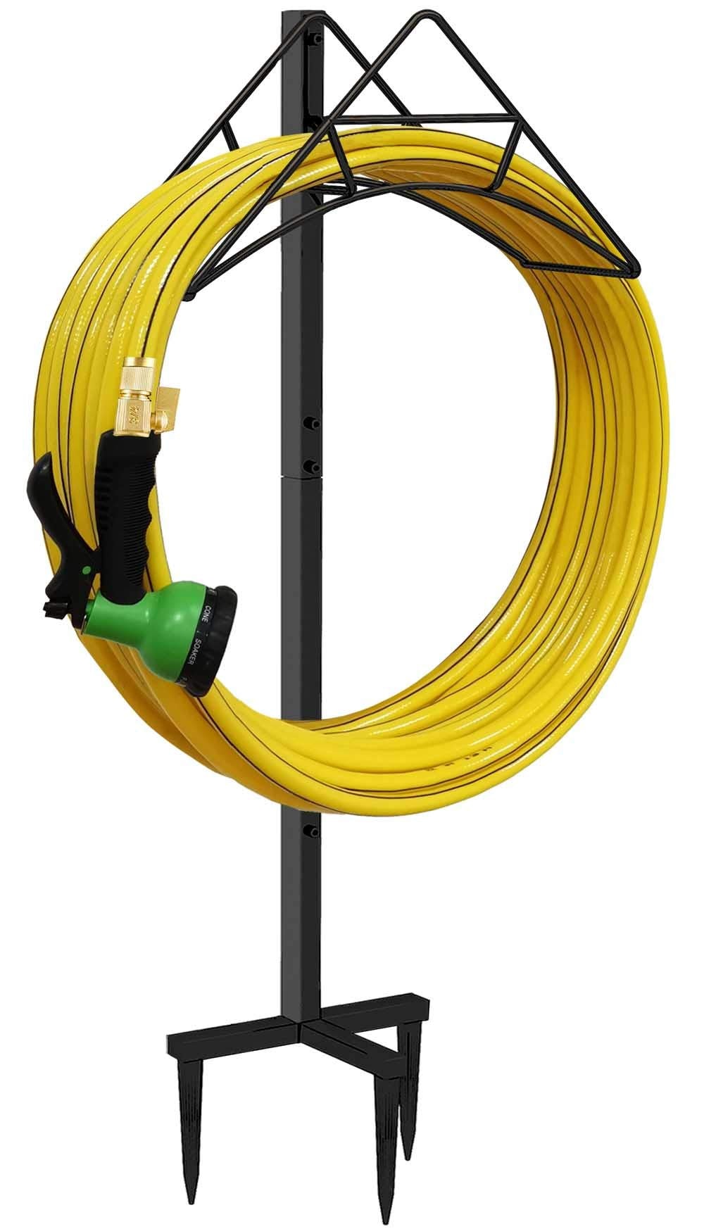 Pipe Rack Terminology Misopily Free Standing Metal Garden Hose Holder Heavy Duty Water Hose ...