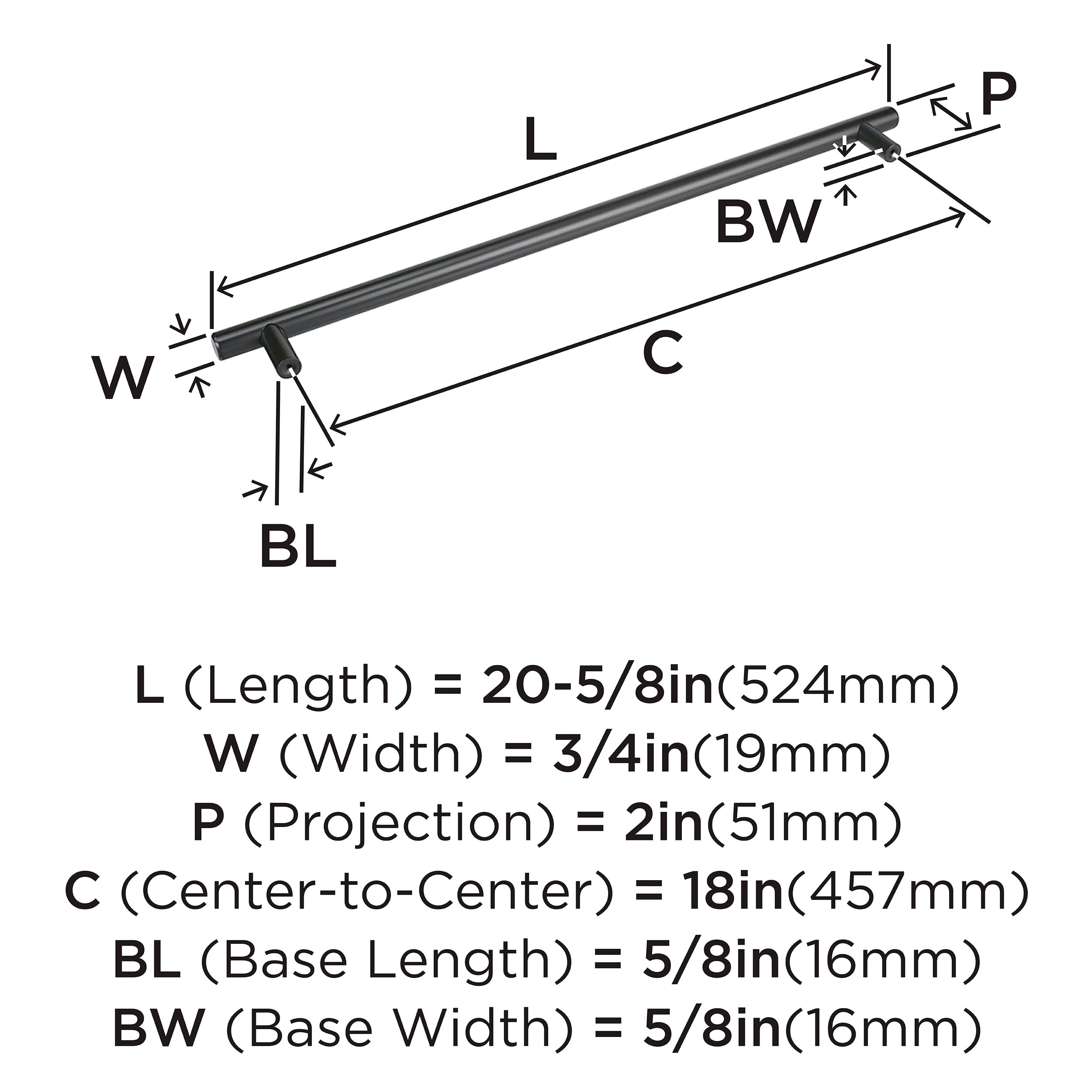Amerock BP54025MB Cabinet-Pulls - View #5
