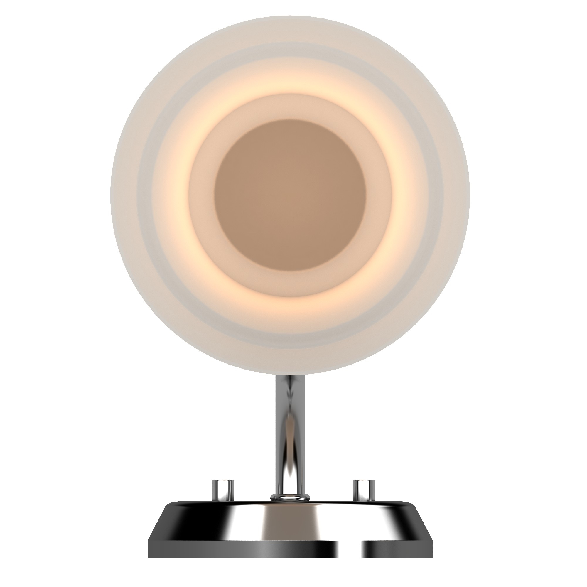 Tes Polished Chrome 11.25" Wall Sconce with White Frosted Glass