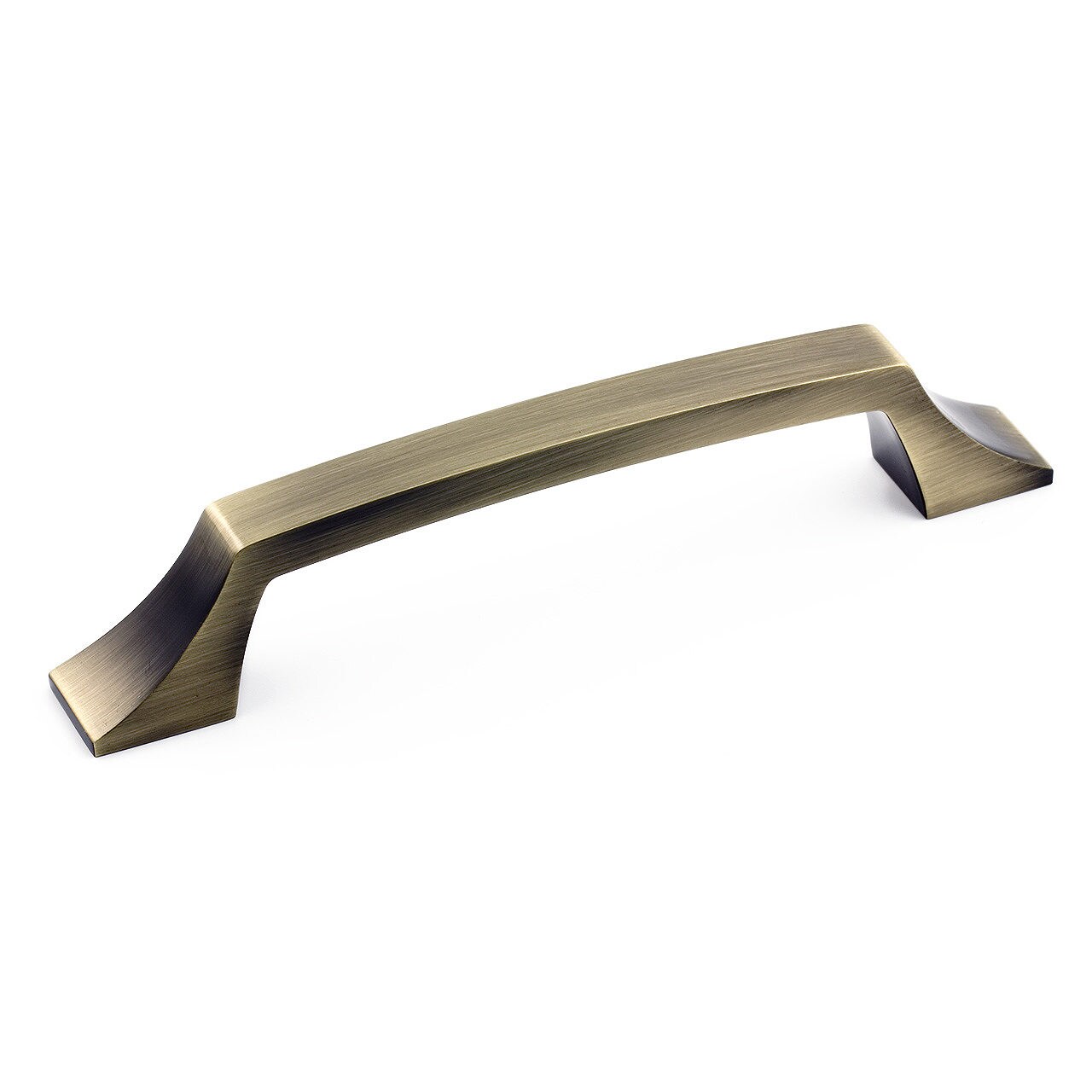 Richelieu BP765128AE Rosemere 5-1/16-in , 128mm Center to Center Antique English Rectangular Handle