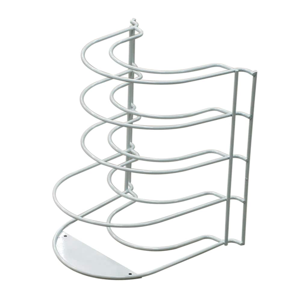 Style Selections 16.25-in W x 5.5-in H 1-Tier Freestanding Metal Plate Rack