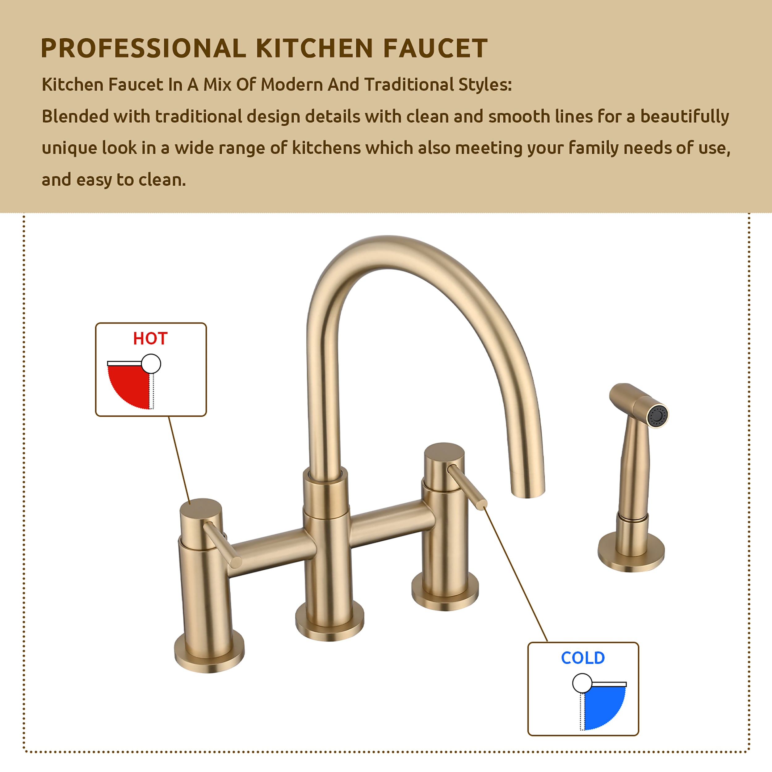 CASAINC CASA02GP17CH Kitchen-Faucets - View #9