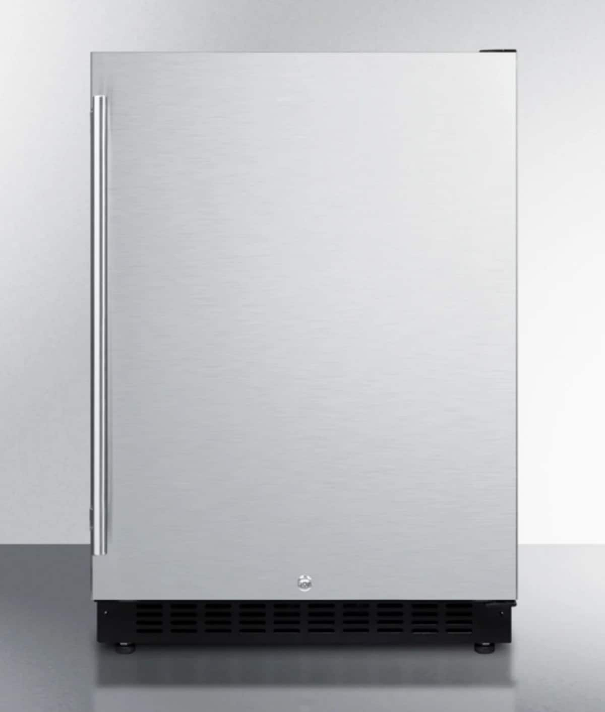 Summit Appliance 4.8-cu ft Standard-depth Freestanding Mini Fridge  (Stainless Steel) at