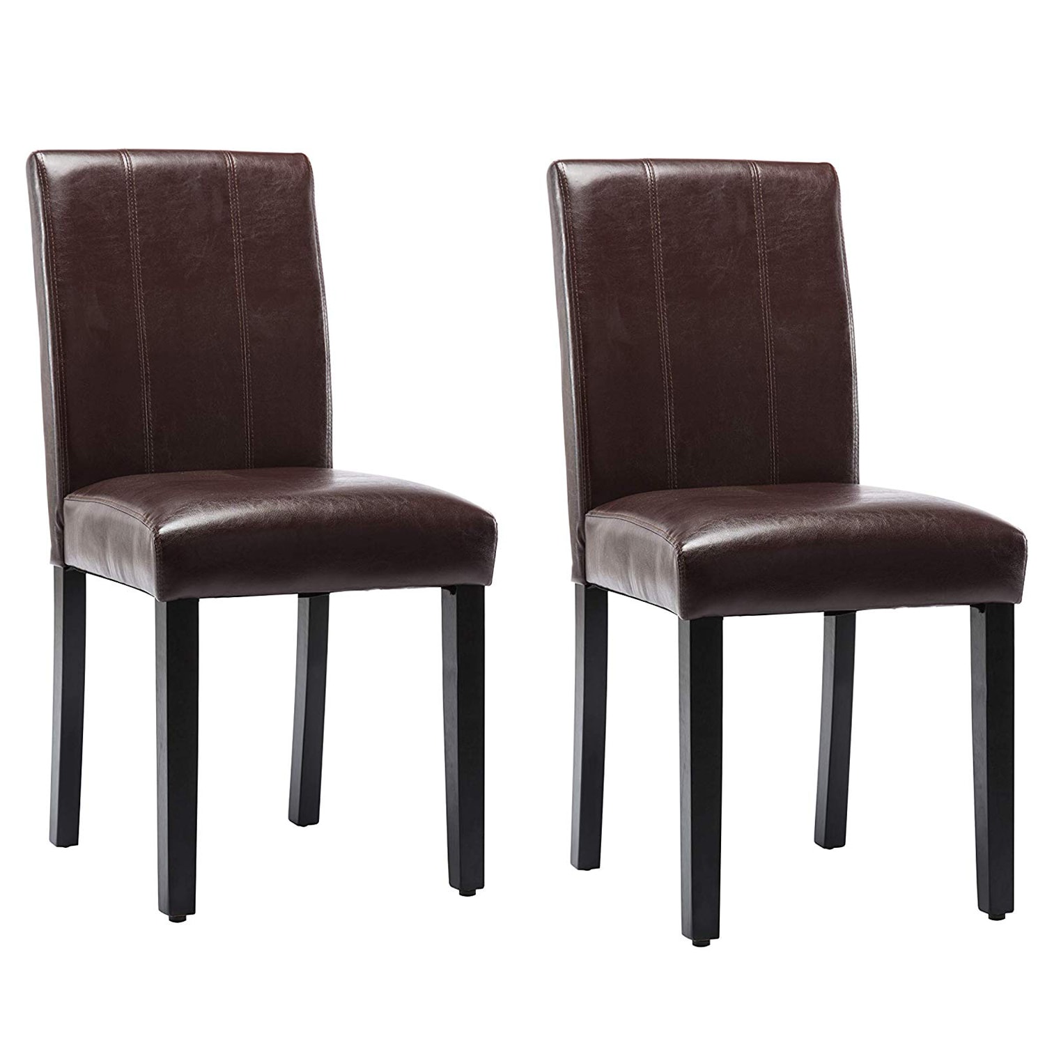 single faux leather dining chair