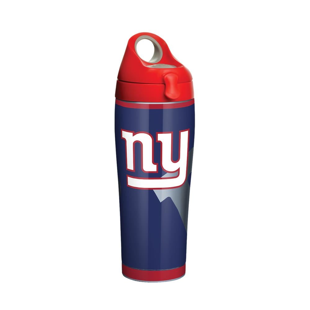 New York Giants Logo Travel Squeeze Plastic Water Bottle 22 oz Neoprene Wrap 