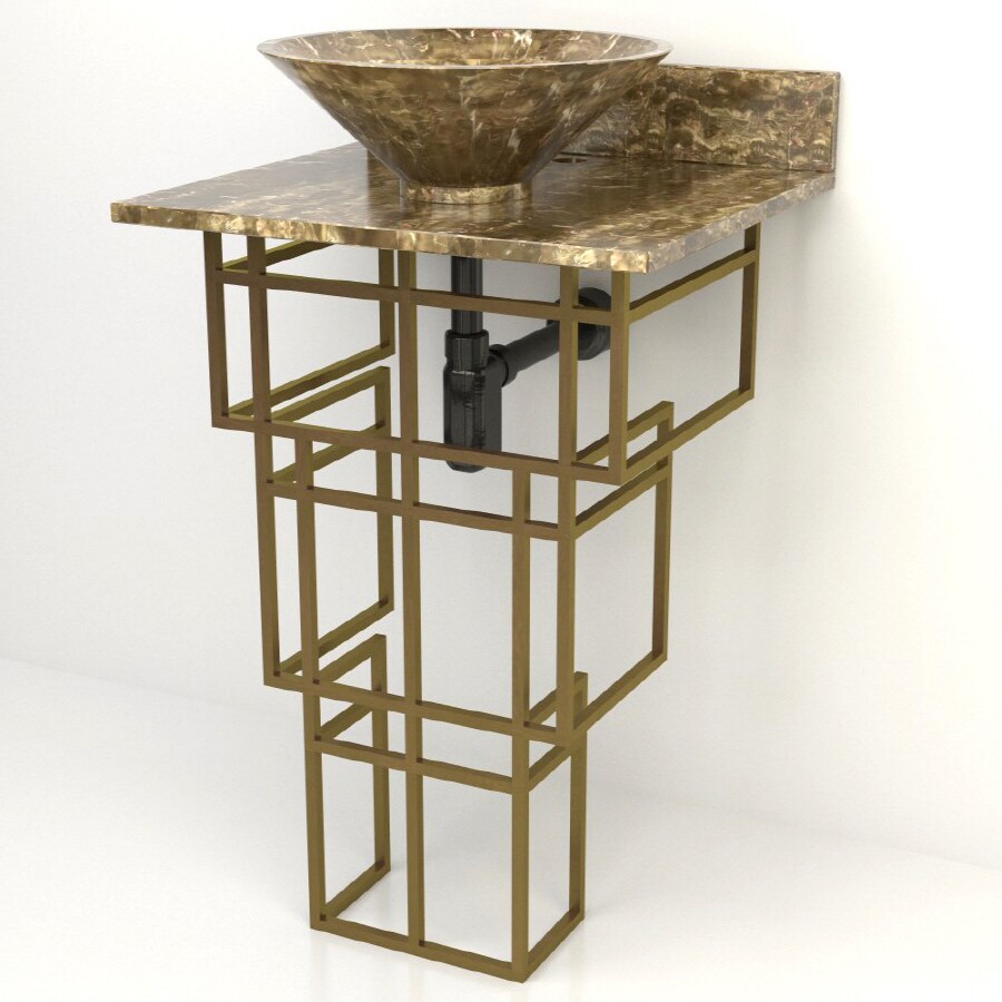 D'Vontz H3ABDEFORB Pedestal Sink