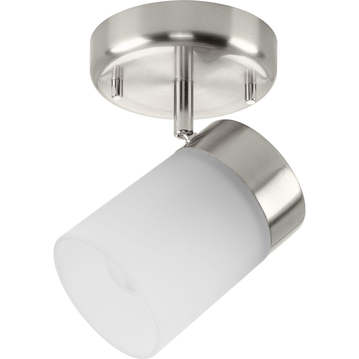 Ridgecrest Brushed Nickel Wall Sconce with Frosted Glass Shade