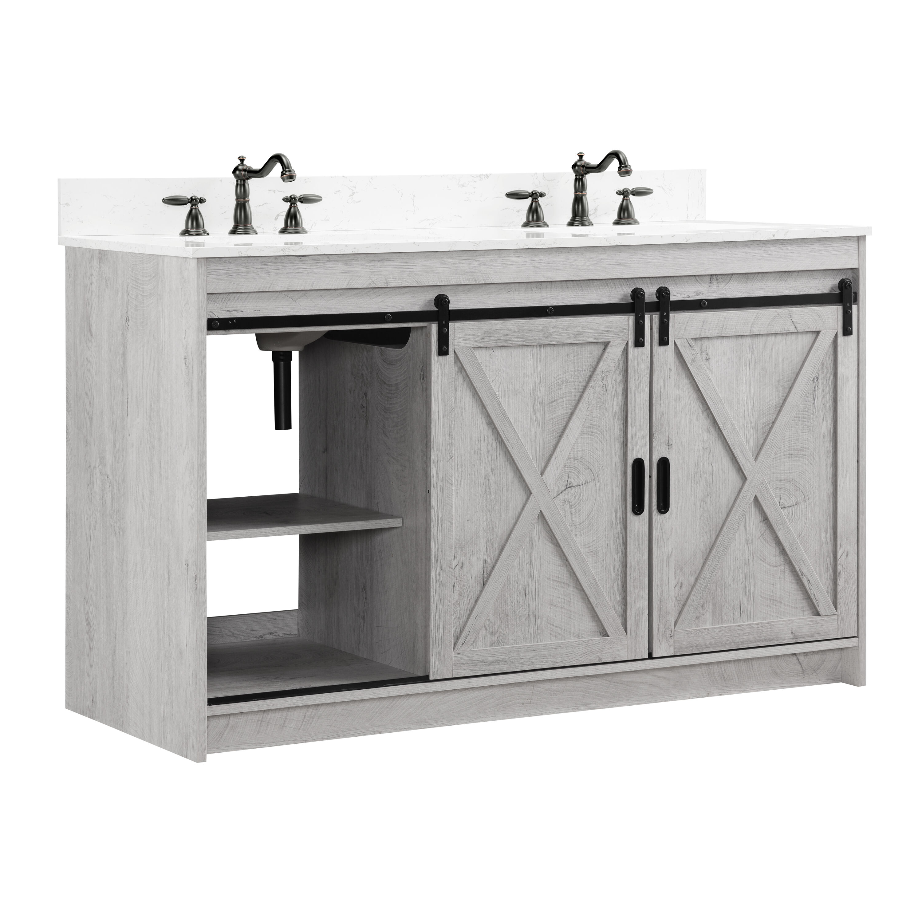 Sudio Design RAFTER-54WW-D Bath-Vanity-Combo - View #9