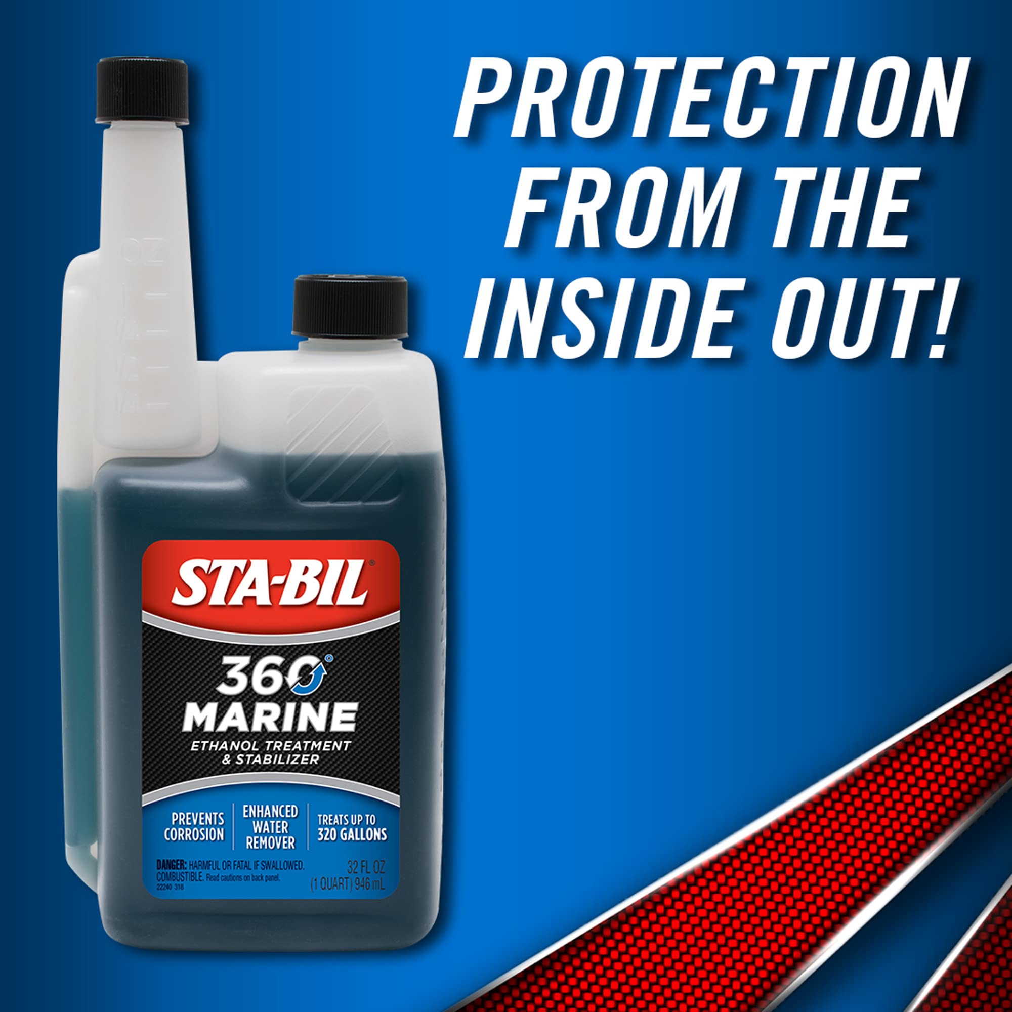 STA-BIL STABIL 360 Marine Ethanol Treatment Fuel Stabilizer 32oz for ...