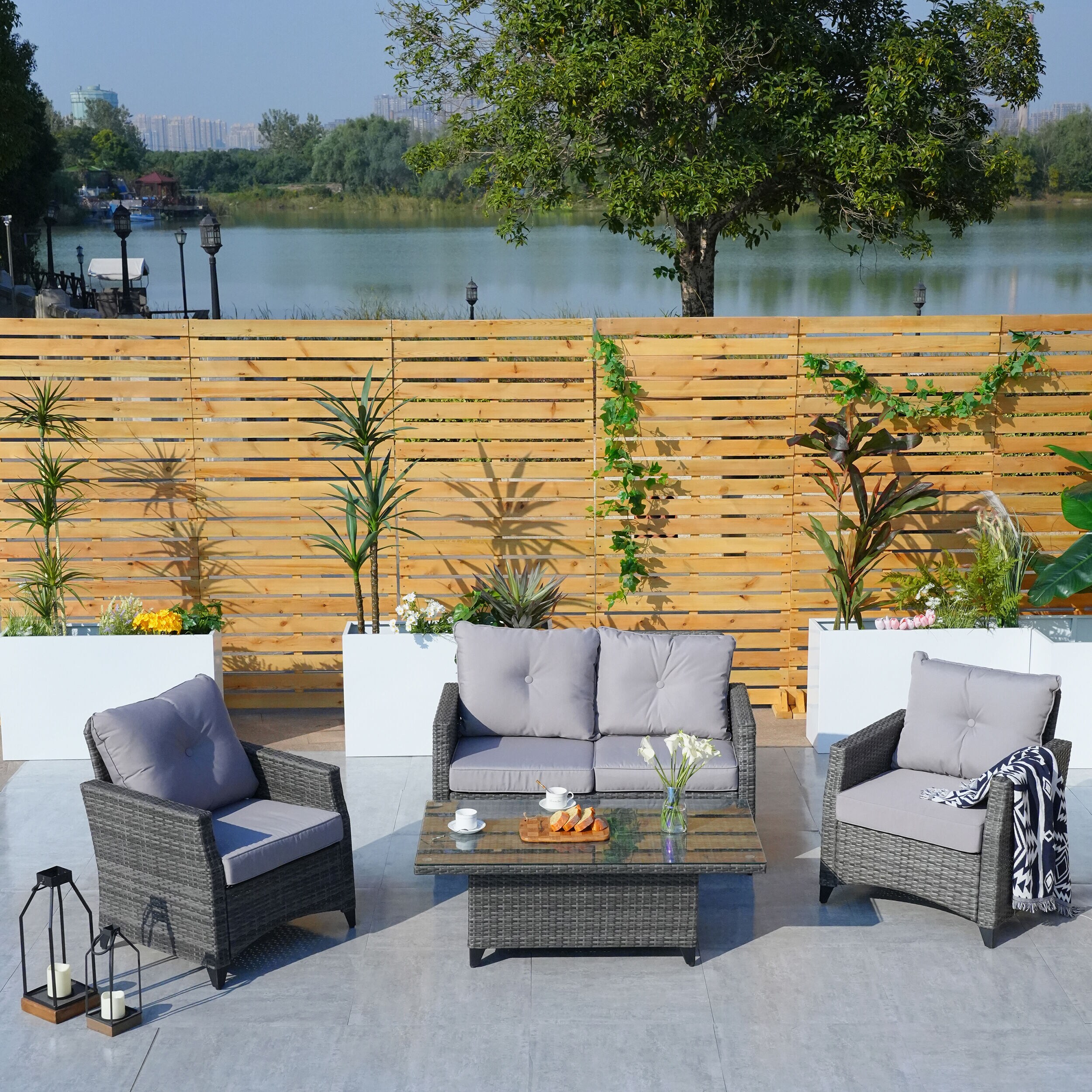 Moda Furnishings PAF-1801LP Patio-Conversation-Sets - View #2