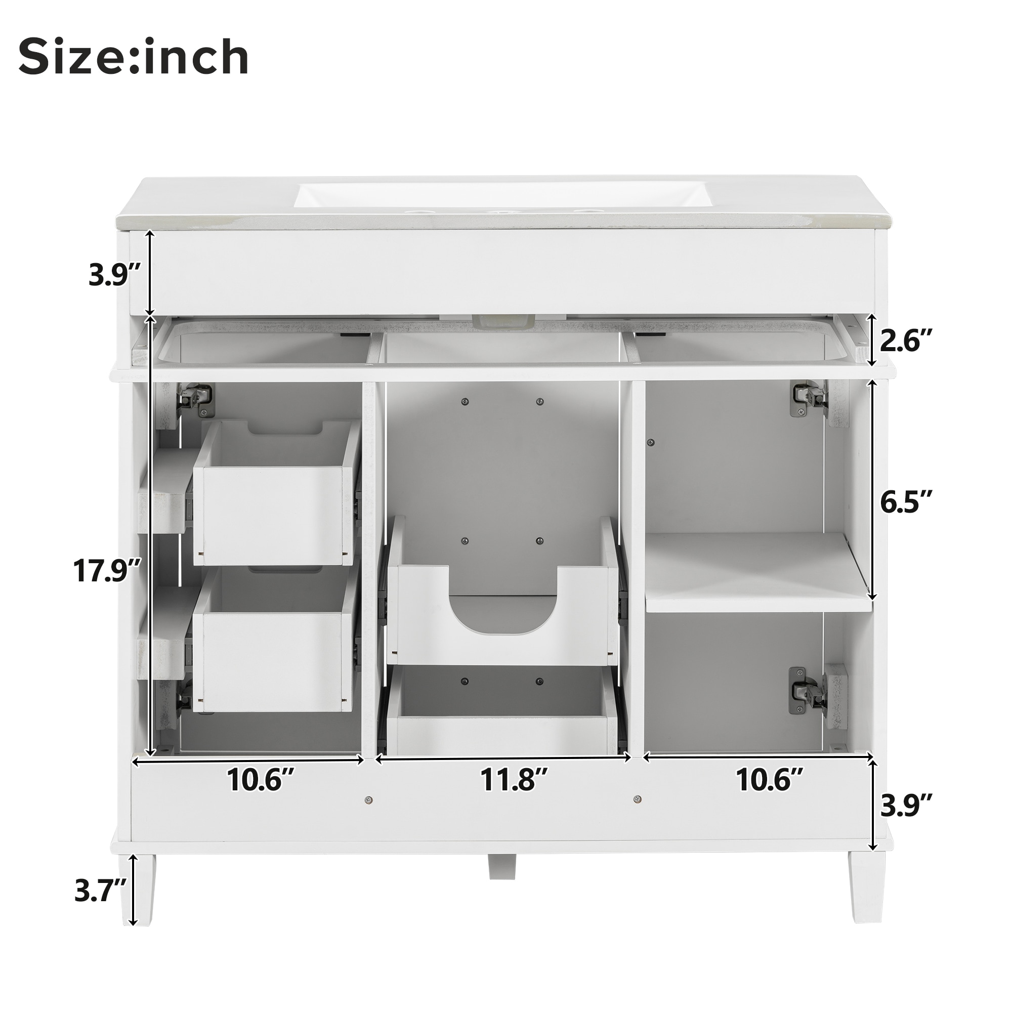 WELLFOR GIZBSO01ME Bath-Vanity-Combo - View #10