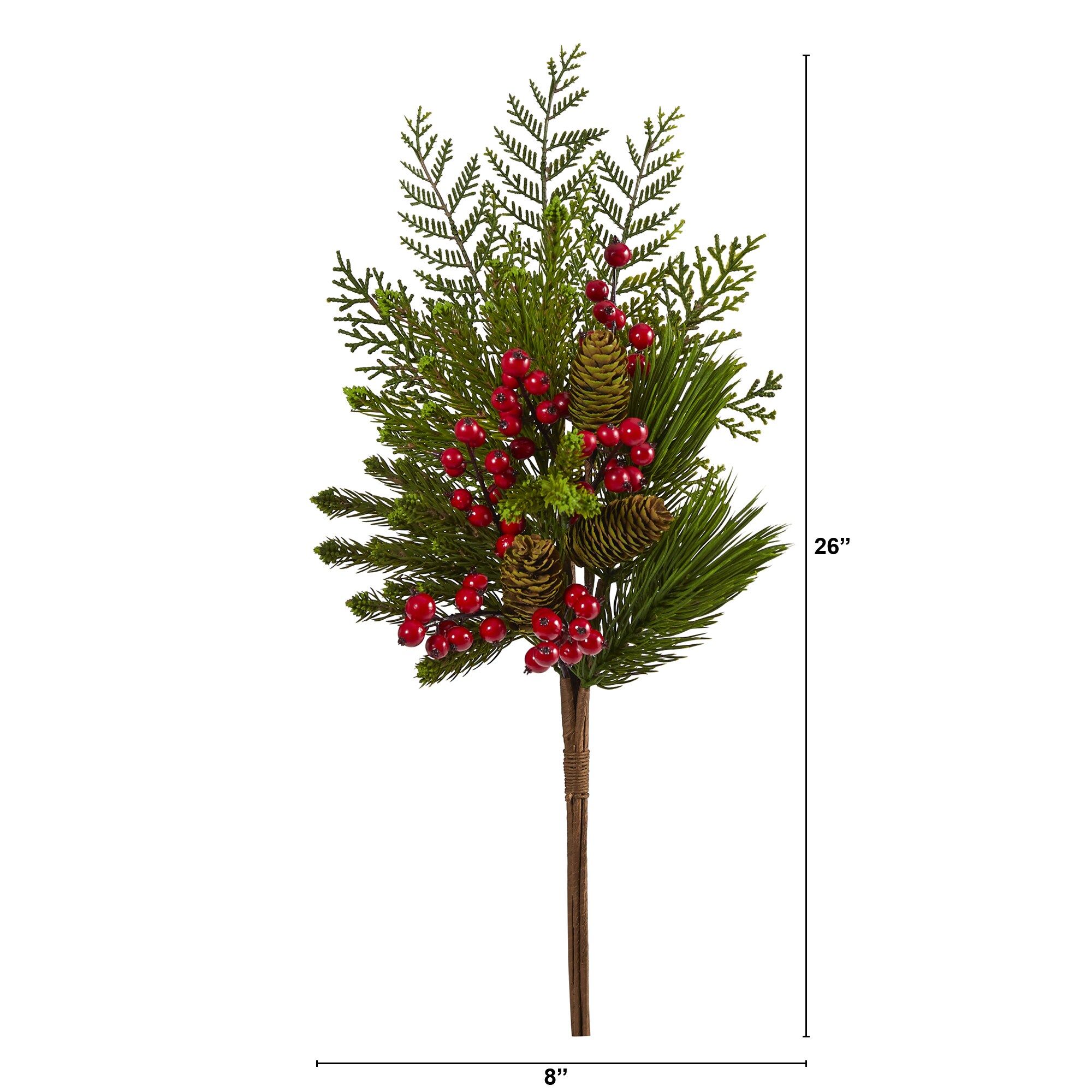 Artificial Pinecone Picks Bundle - DIY Floral Arrangements and Wreaths