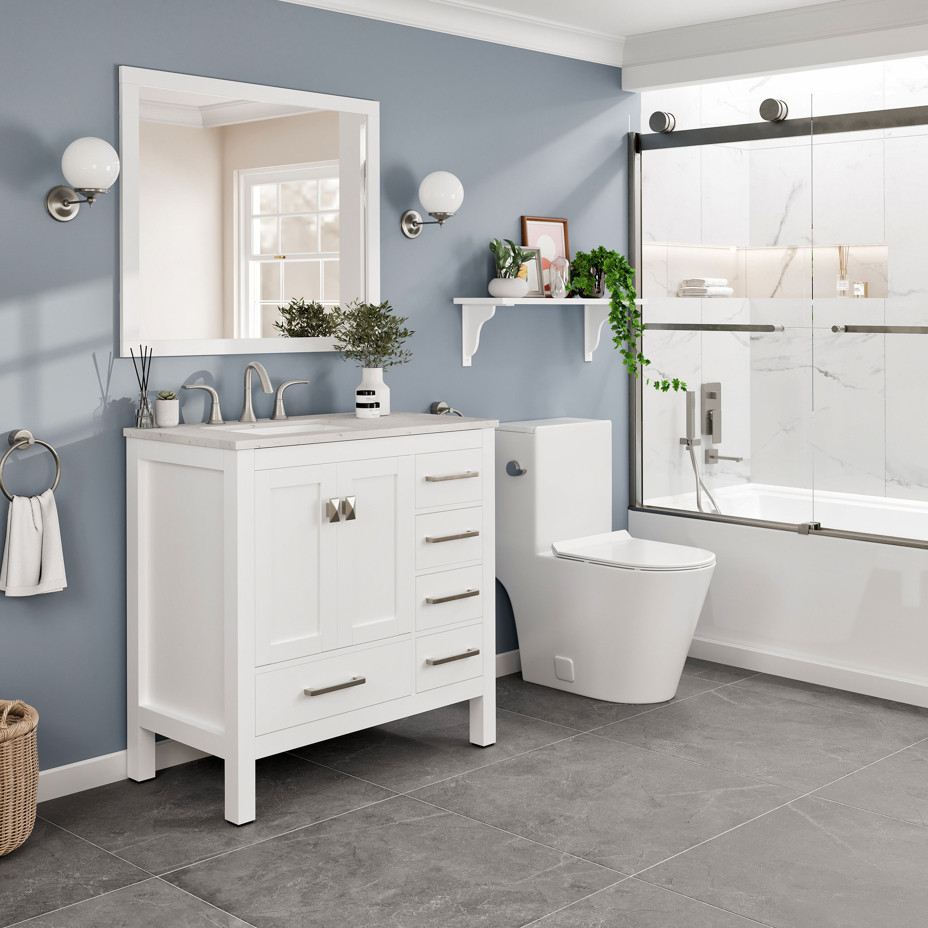 Eviva EVVN412-36WH Bath-Vanity-Combo - View #3