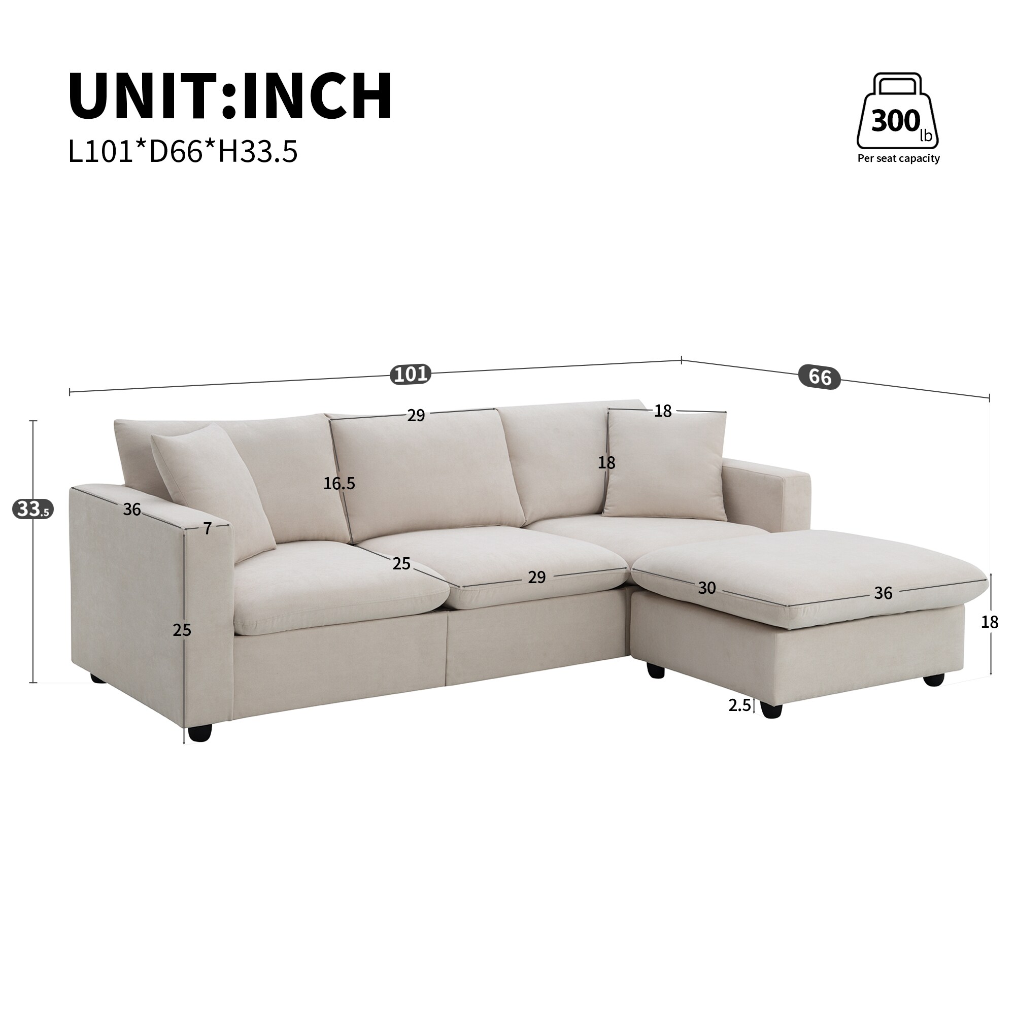 ModernLuxe GS009023AAA Sofas-Loveseats - View #18