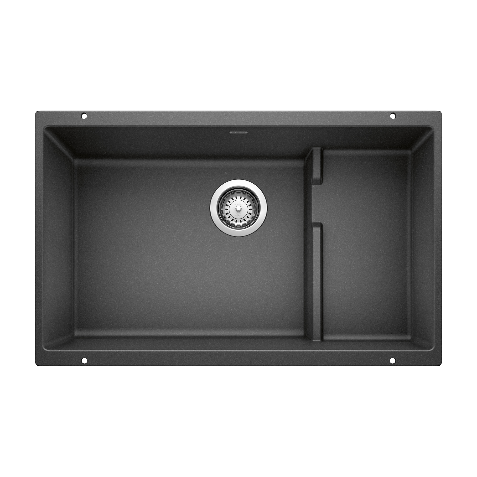 BLANCO 519450 Precis Cascade Silgranit Undermount 28.75-Inches x 18.11-Inches Granite Single bowl Kitchen Sink