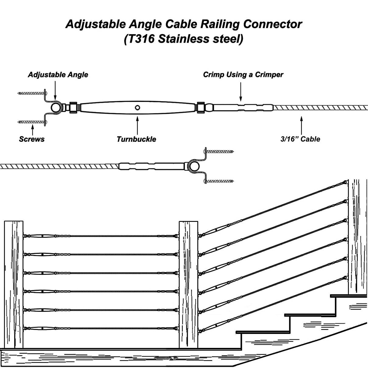 ITOPFOX LIT0817I307 Stair-Railing-Kits - View #4