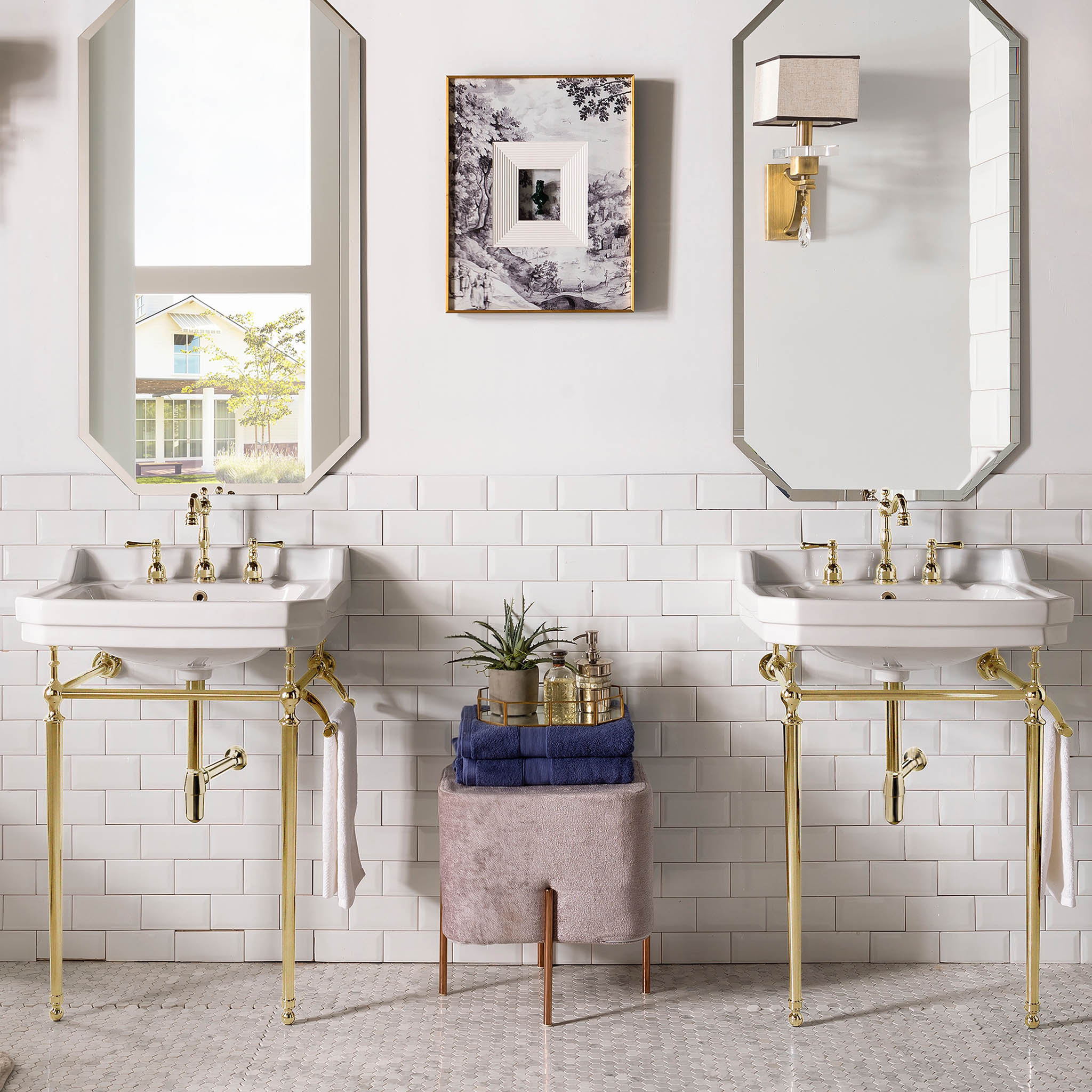 James Martin Vanities 318-V24-BRS-CRM Bath-Vanity-Combo - View #3