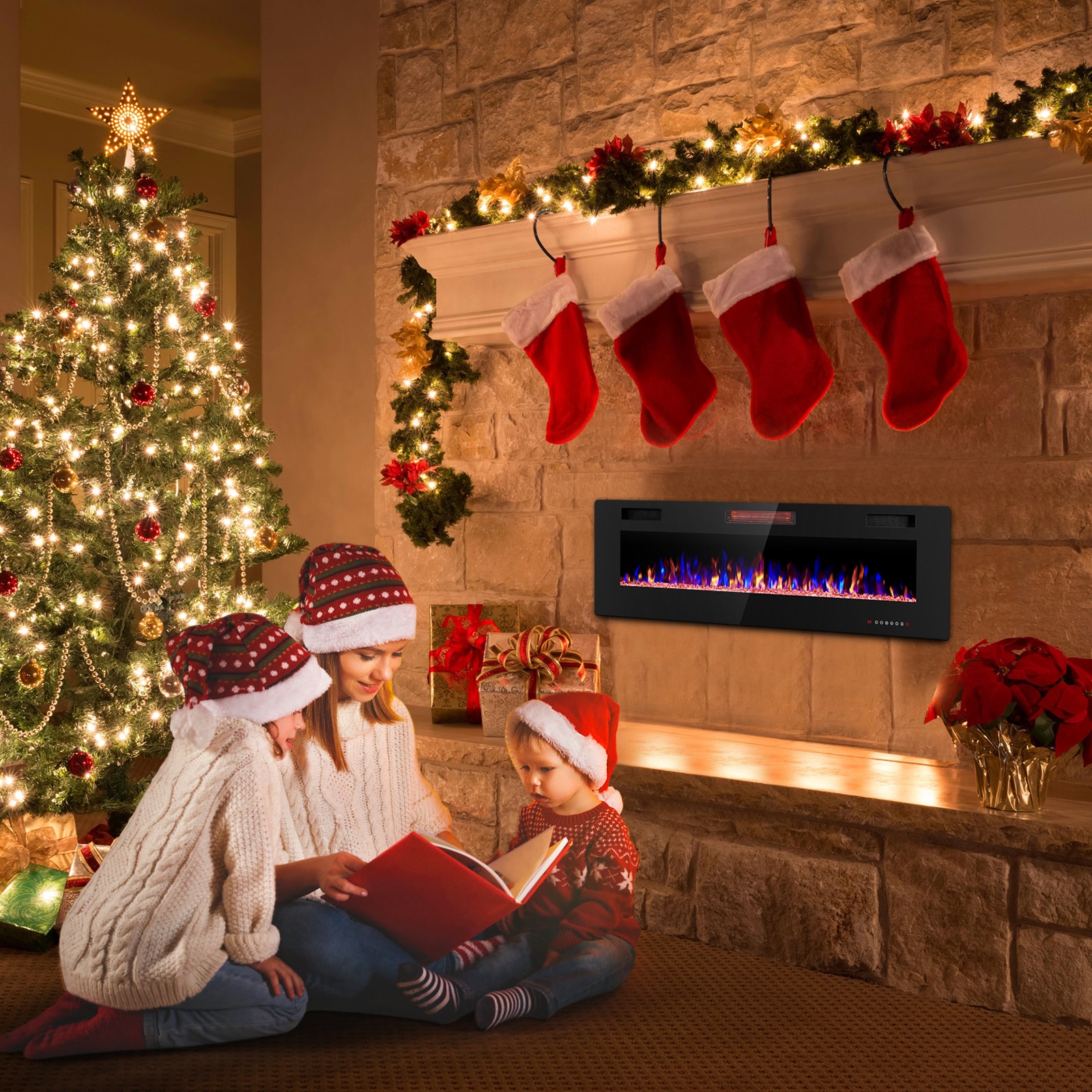 COWSAR LSFPC3-60 Electric-Fireplaces - View #2