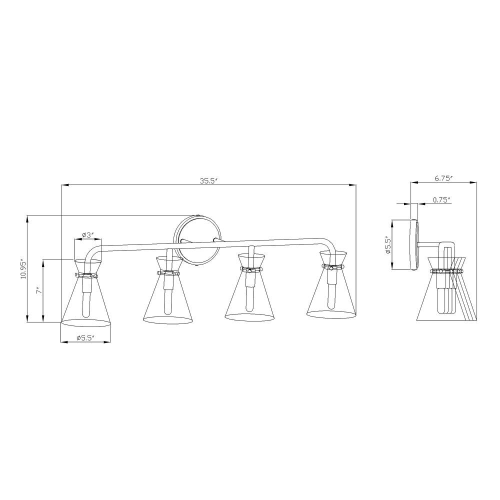 Forte Lighting 5733-04-12 b089995 - View #4