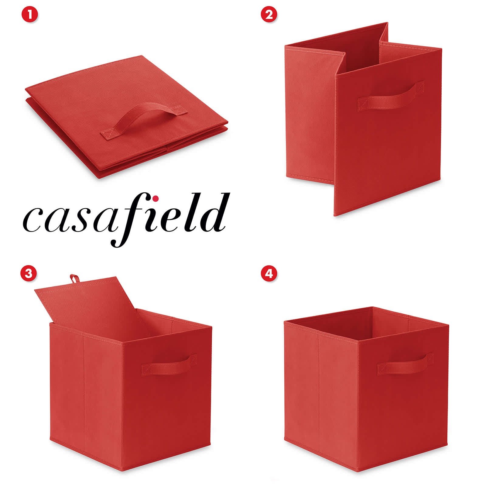Casafield HOM-STO-6CC-RED Laminate-Storage-Cubes - View #6