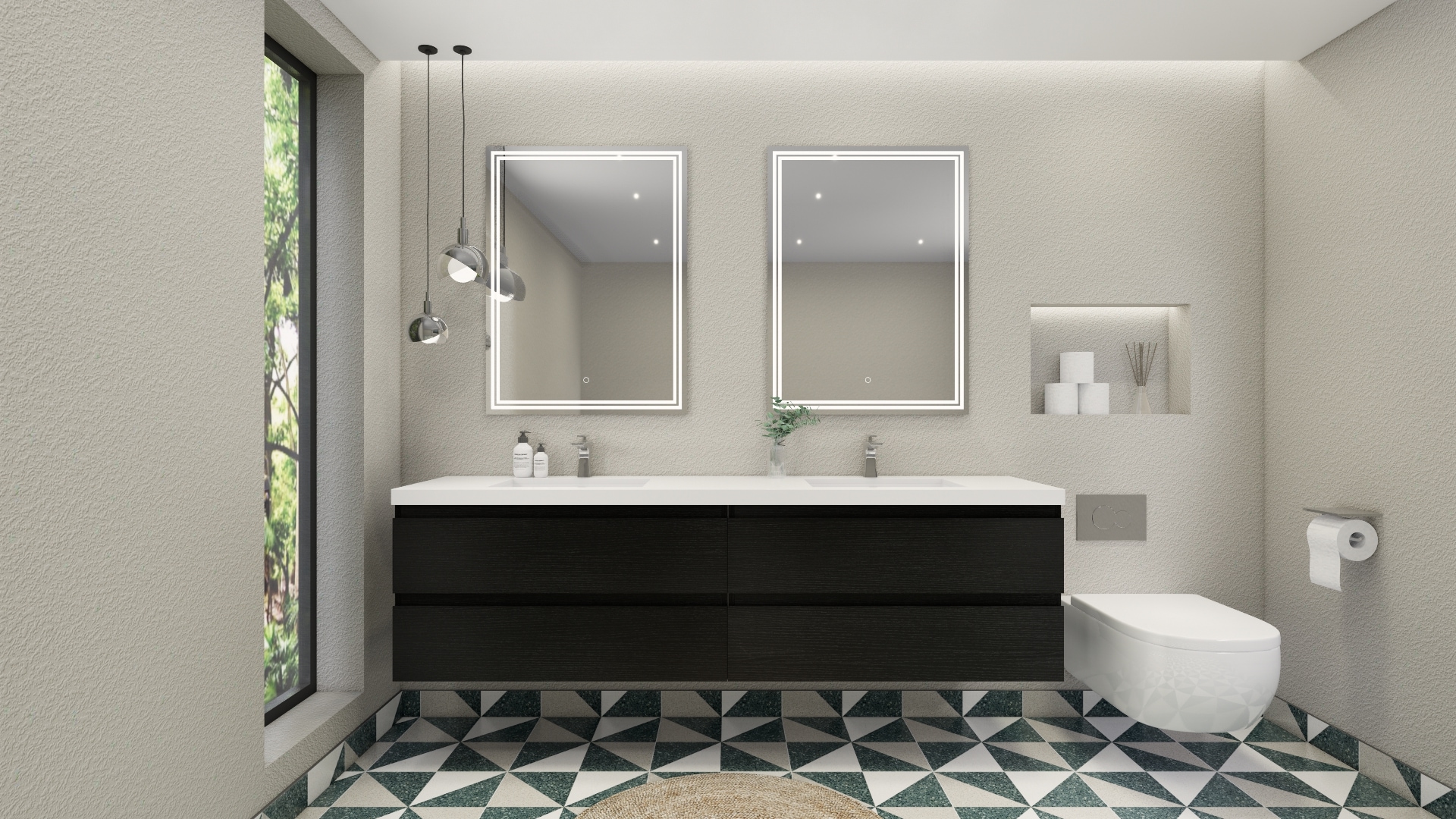 Moreno Bath MOB84-RB Bath-Vanity-Combo - View #5