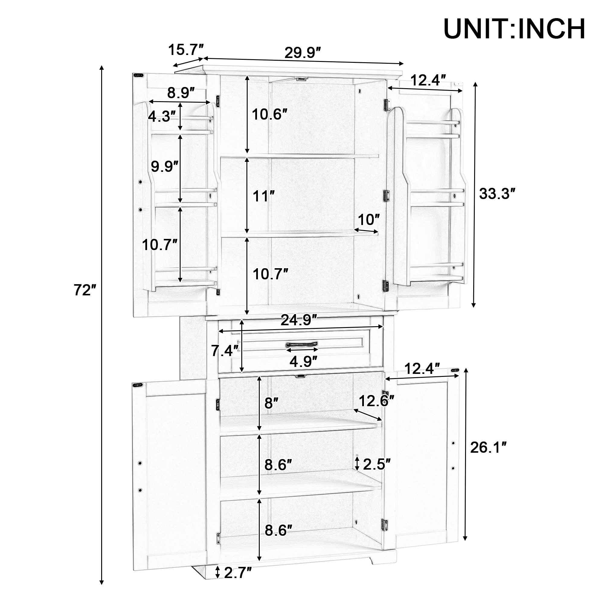 ModernLuxe L3P-N725P210330B Bathroom-Wall-Cabinets - View #7