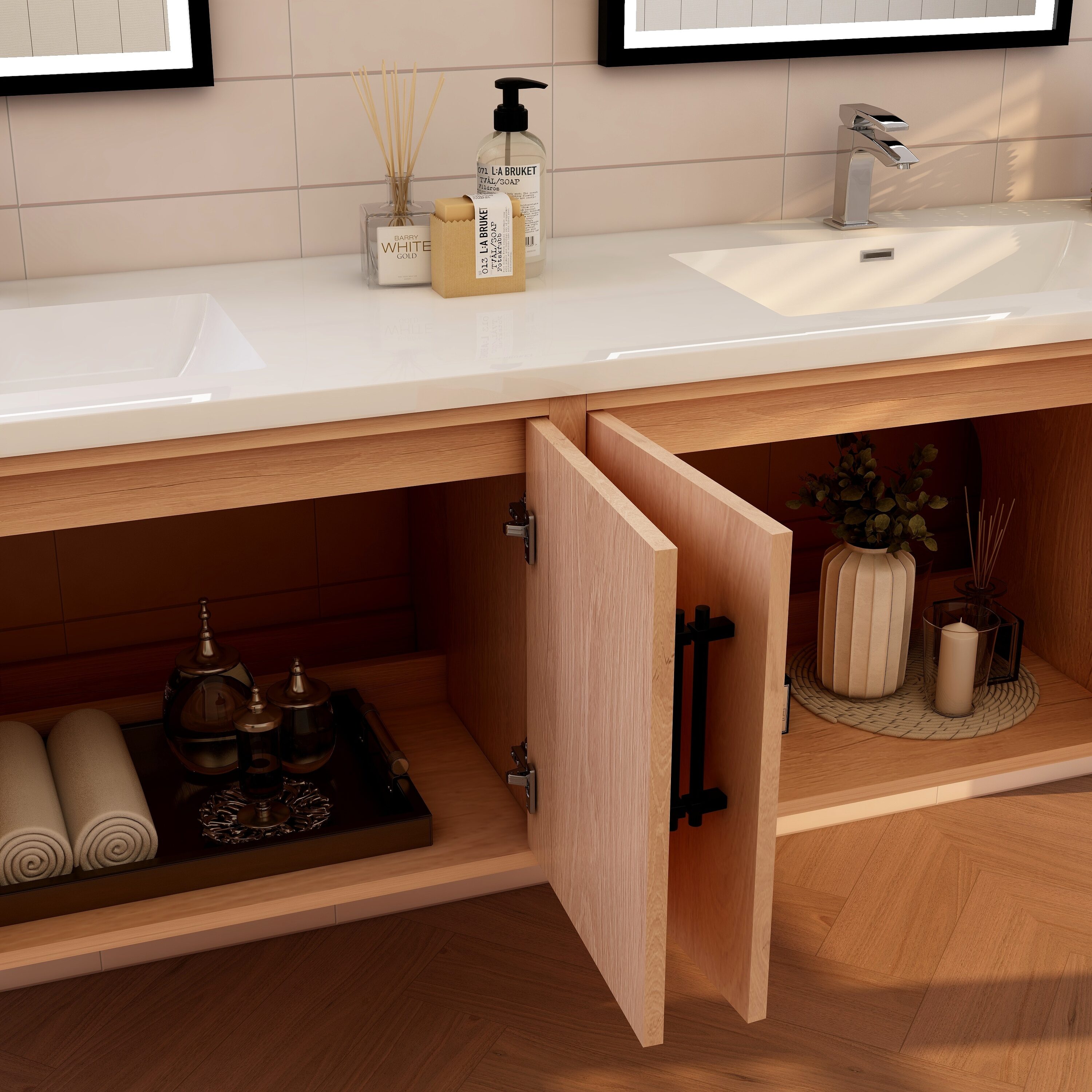 BV Better Vanity VICTORIA84DWH-RO Bath-Vanity-Combo - View #7