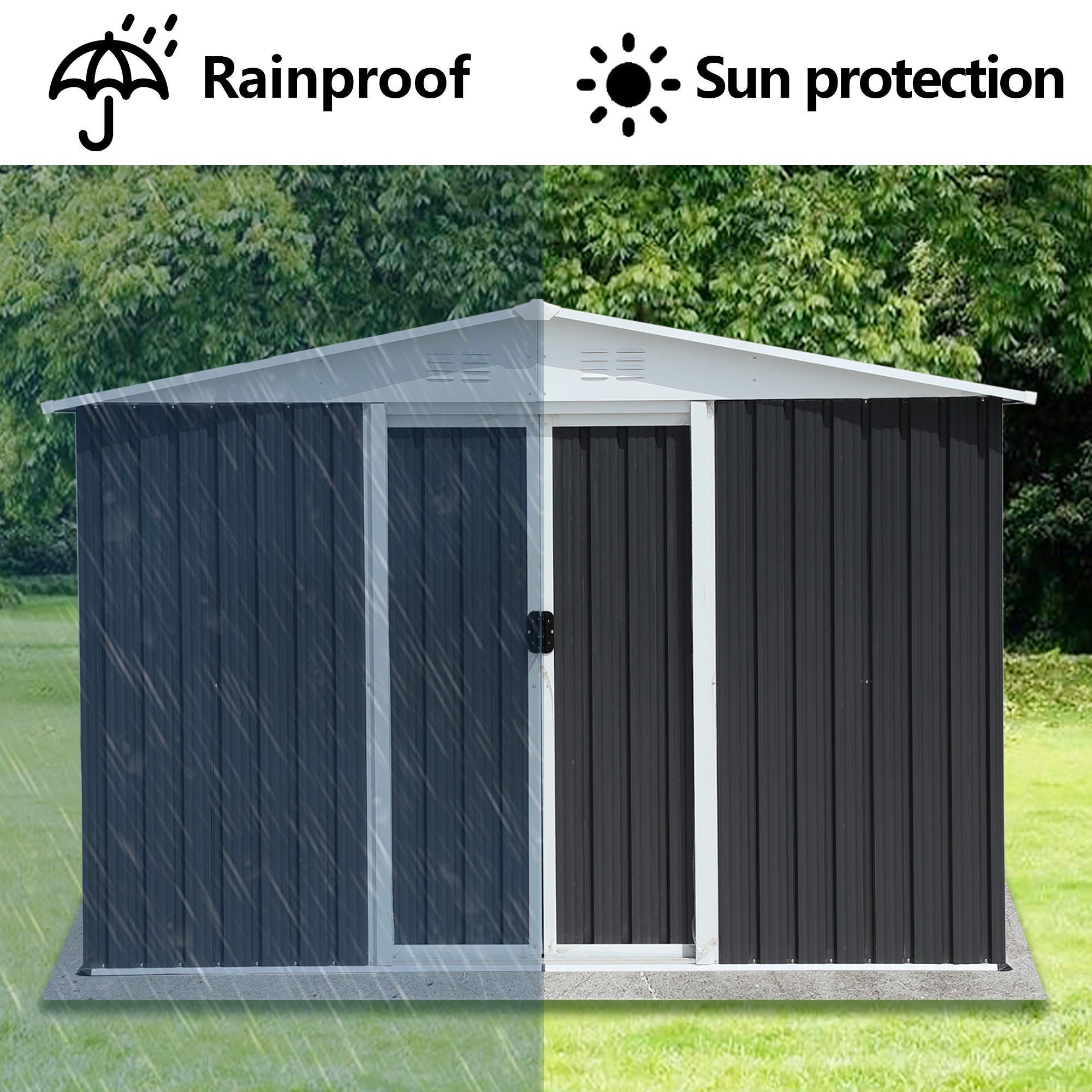 Poinic QURDS-0001S94 Metal-Storage-Buildings-Sheds - View #3