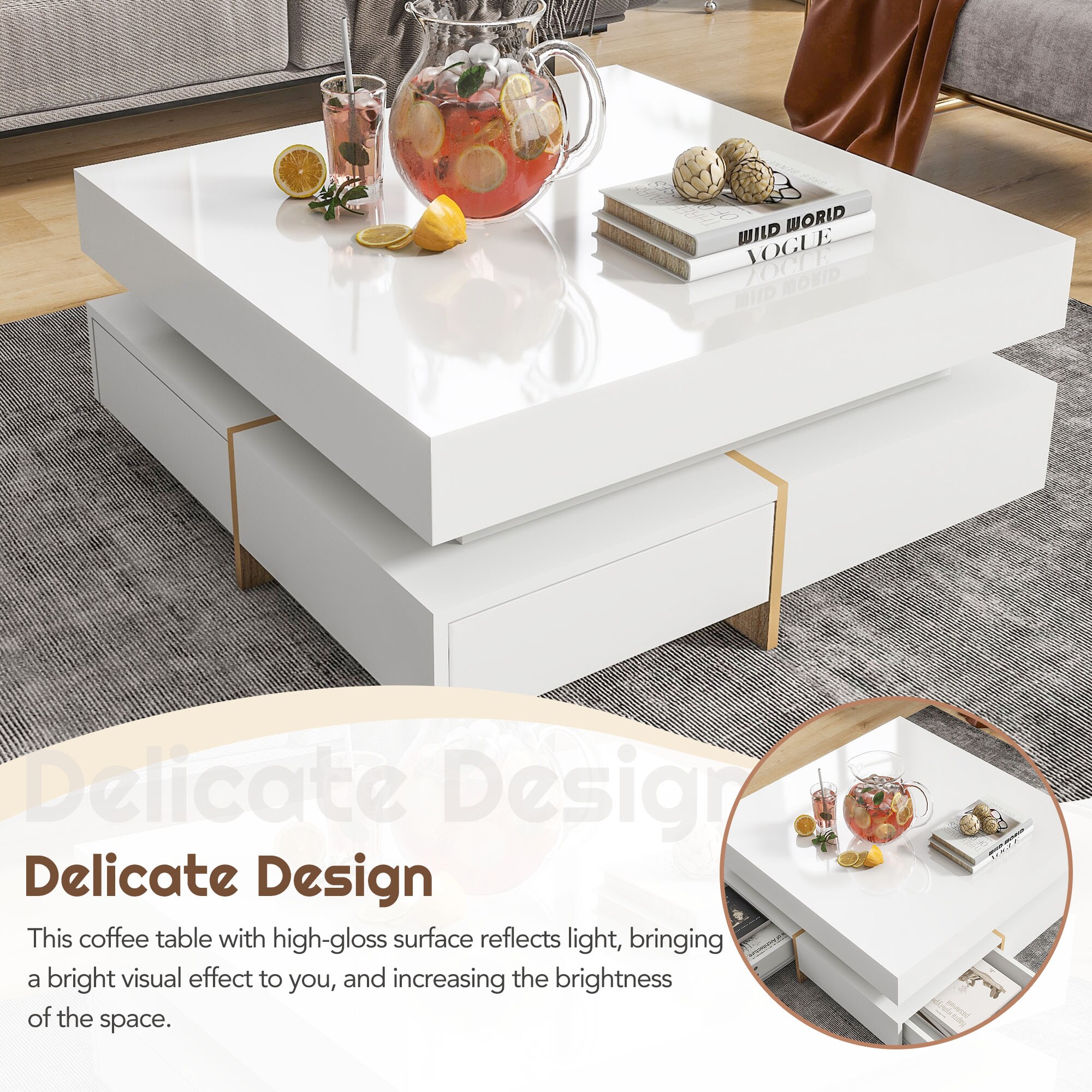 ModernLuxe WF314582AAK Coffee-Tables - View #3