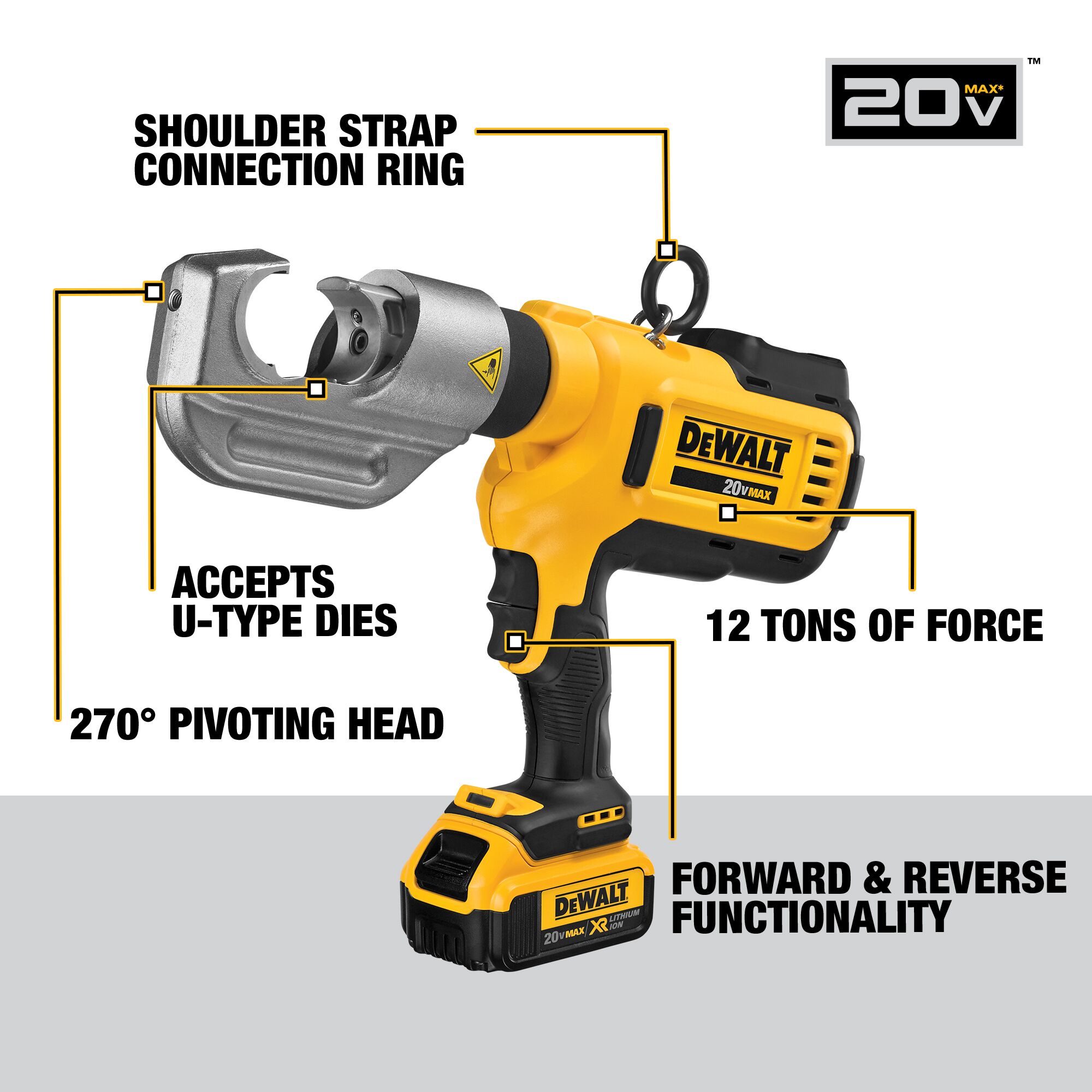 Dewalt discount crimp tool