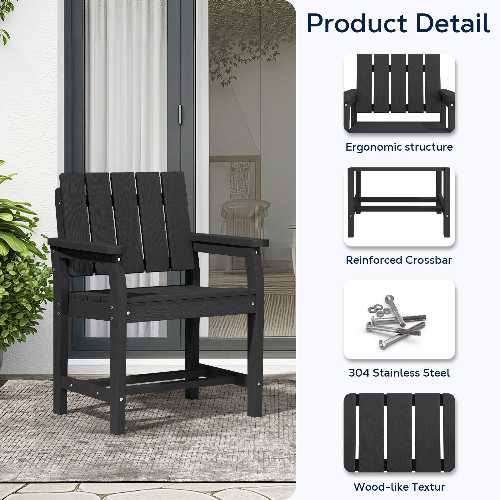 JEAREY LS-WLCY-BK Patio-Chairs - View #4