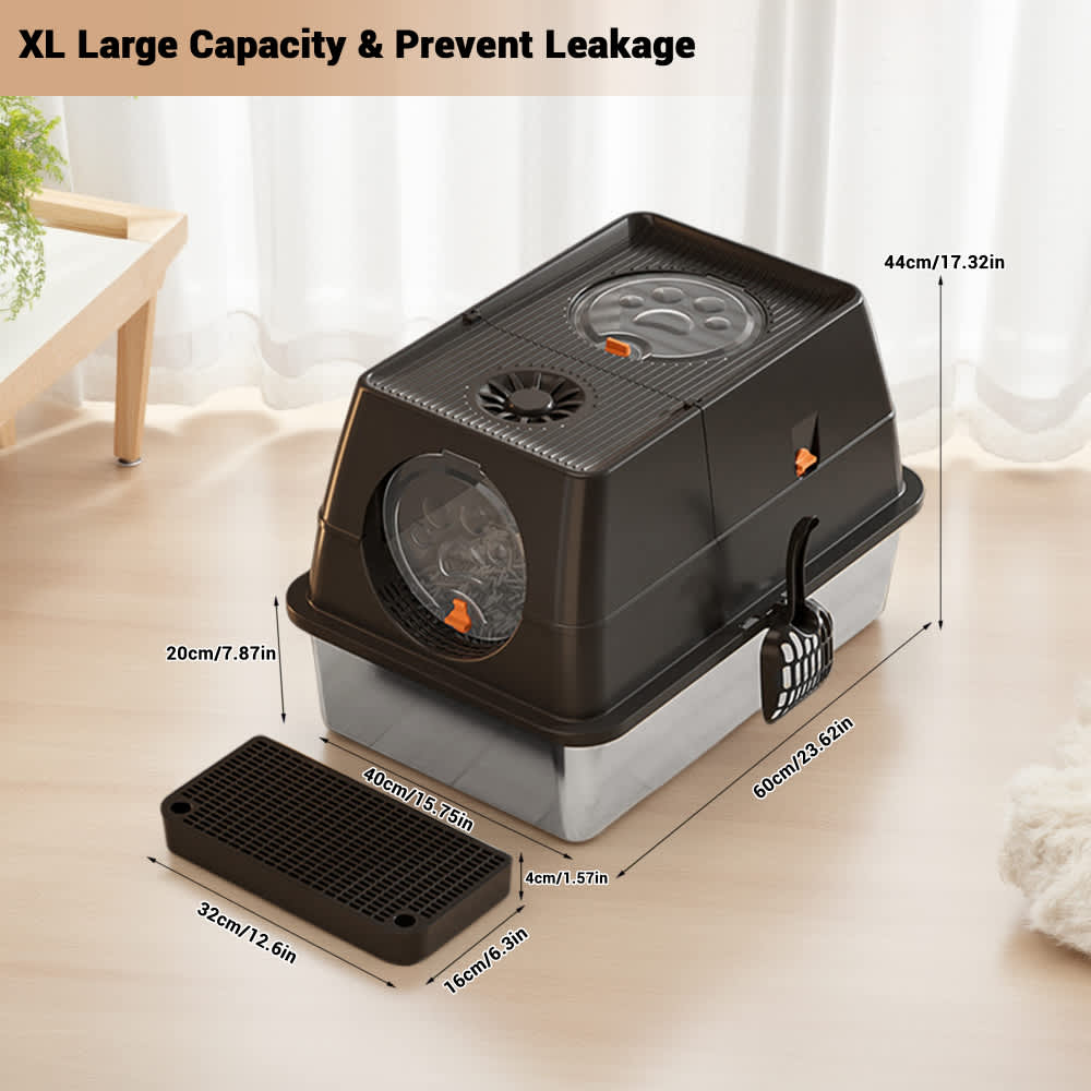 Qeetex WLS-PPS-334JWF37 Cat-Litter-Box - View #2