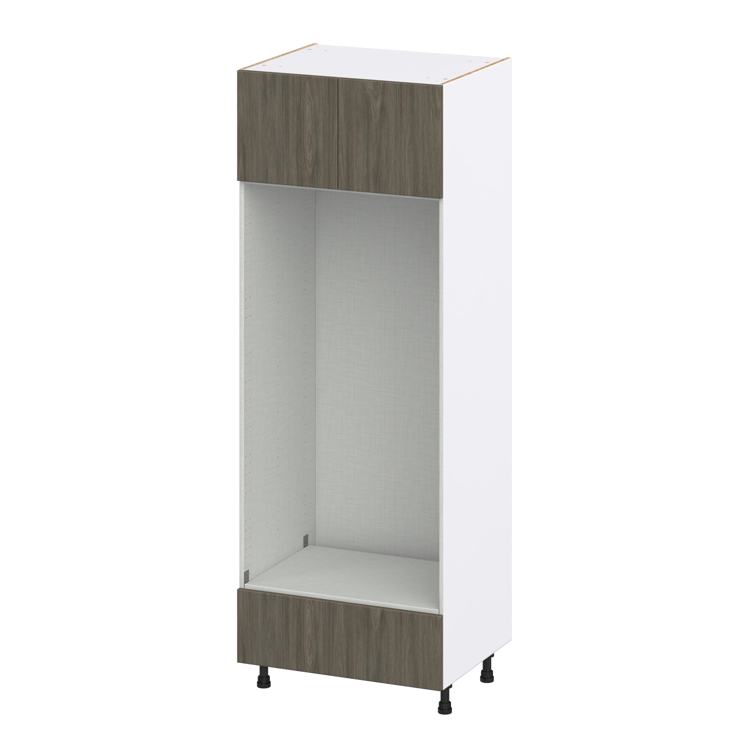 Hugo&Borg DSTDOA3084.5-SA Savane 30-in W x 84.5-in H x 24-in D Textmel Double oven Pantry Fully assembled Cabinet (Flat Panel Slab)