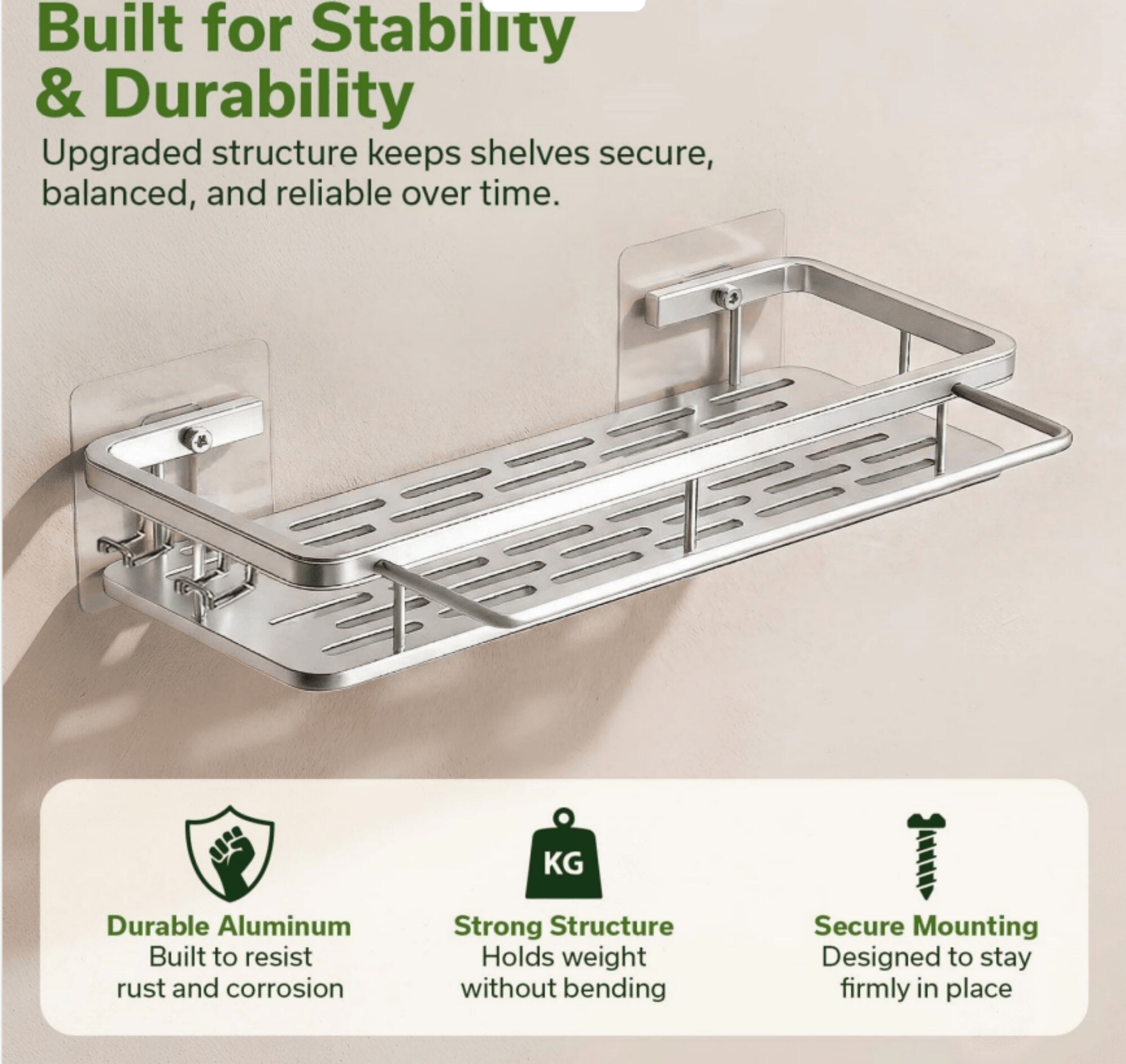 Wudkey L4-BC9N9B Bathroom-Shelves - View #5