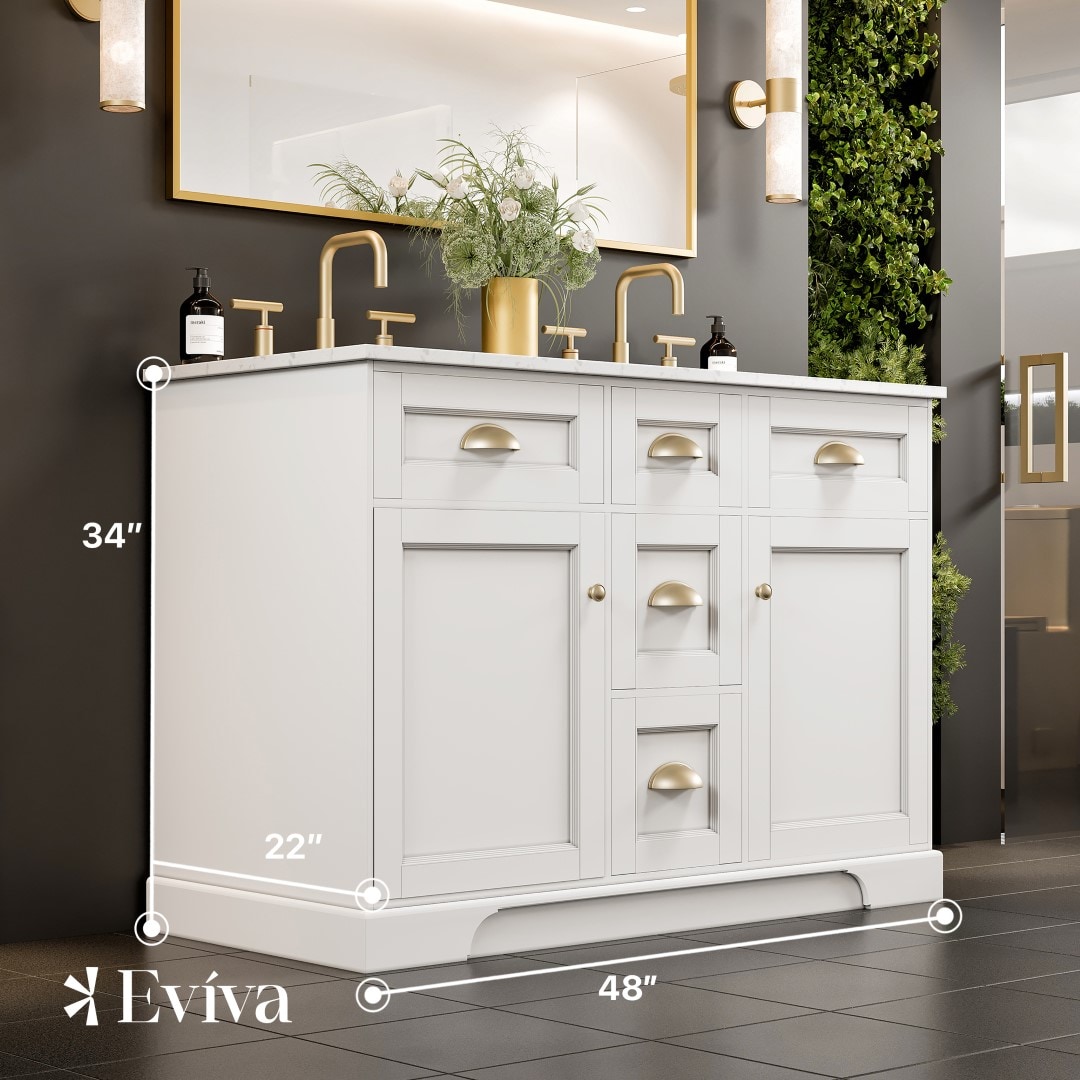 Eviva EVVN666-48WH-DS Bath-Vanity-Combo - View #2