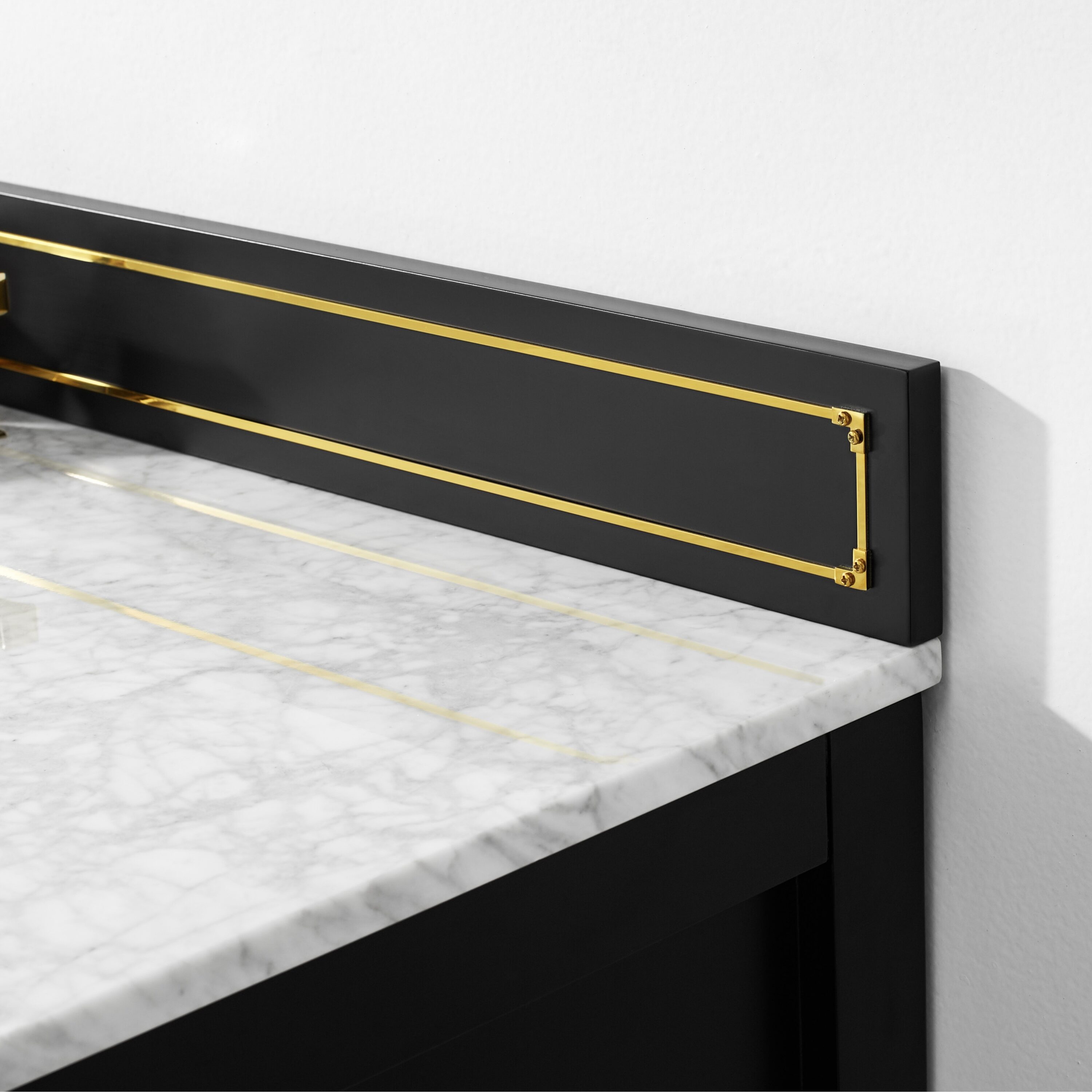 Aspen 48'' Black Onyx Bathroom Vanity with Marble Top