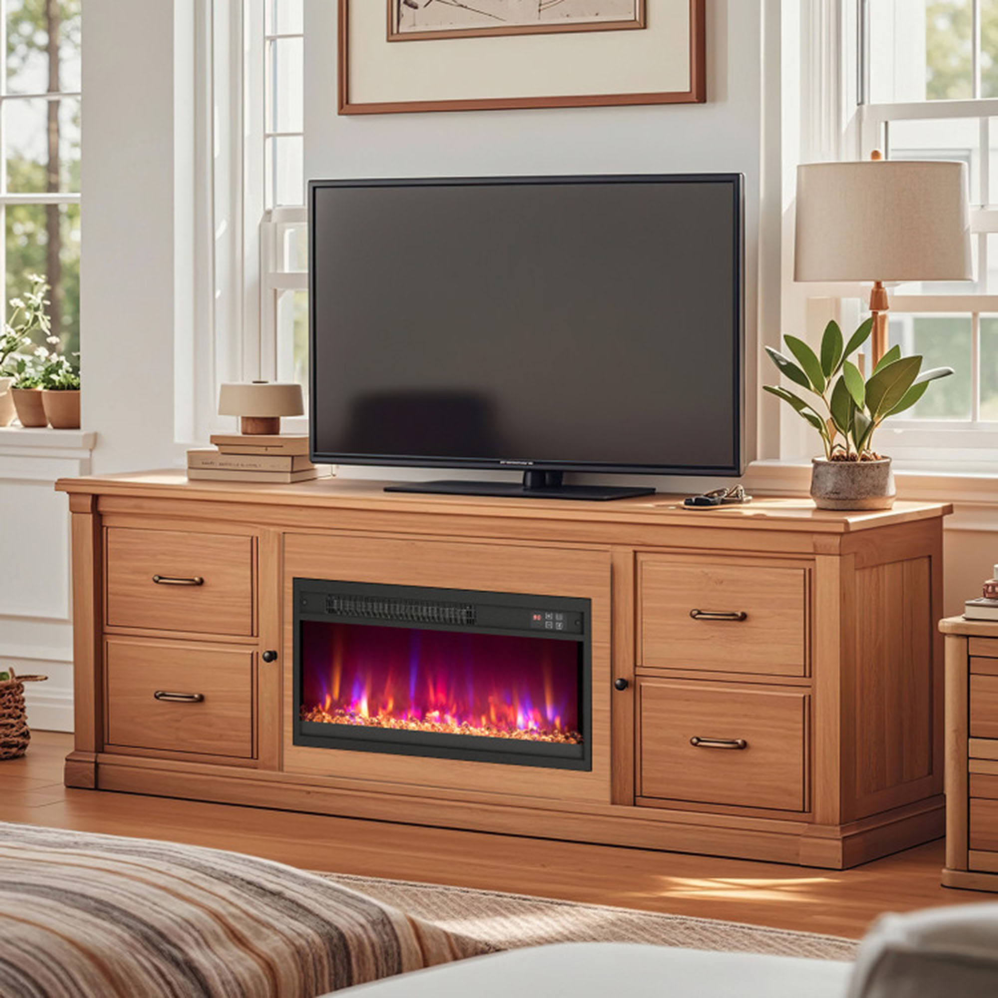 Clihome CL-FP10832USBK Electric-Fireplaces - View #8
