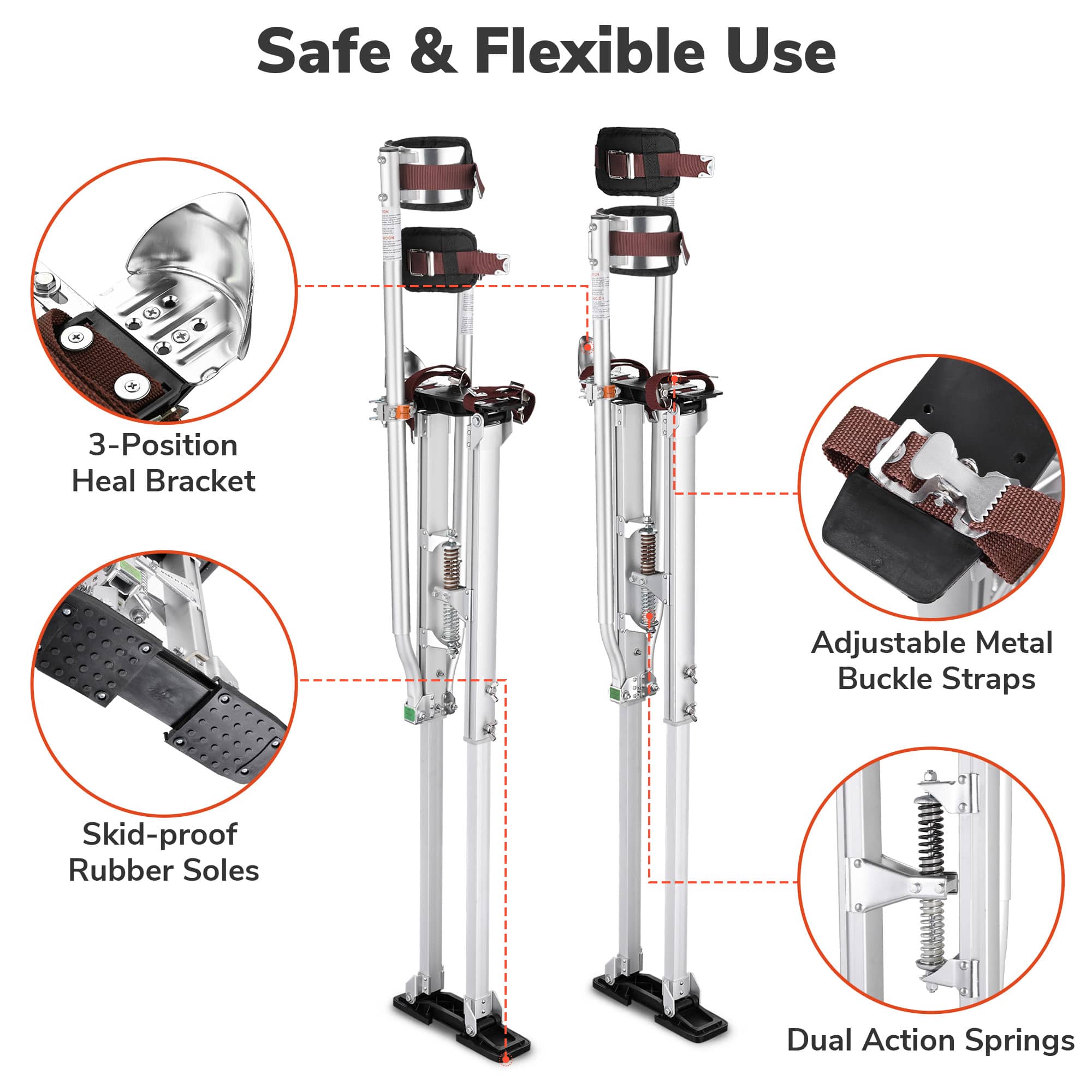 Yescom 08STI004-5064-11-LO Drywall-Stilts - View #5