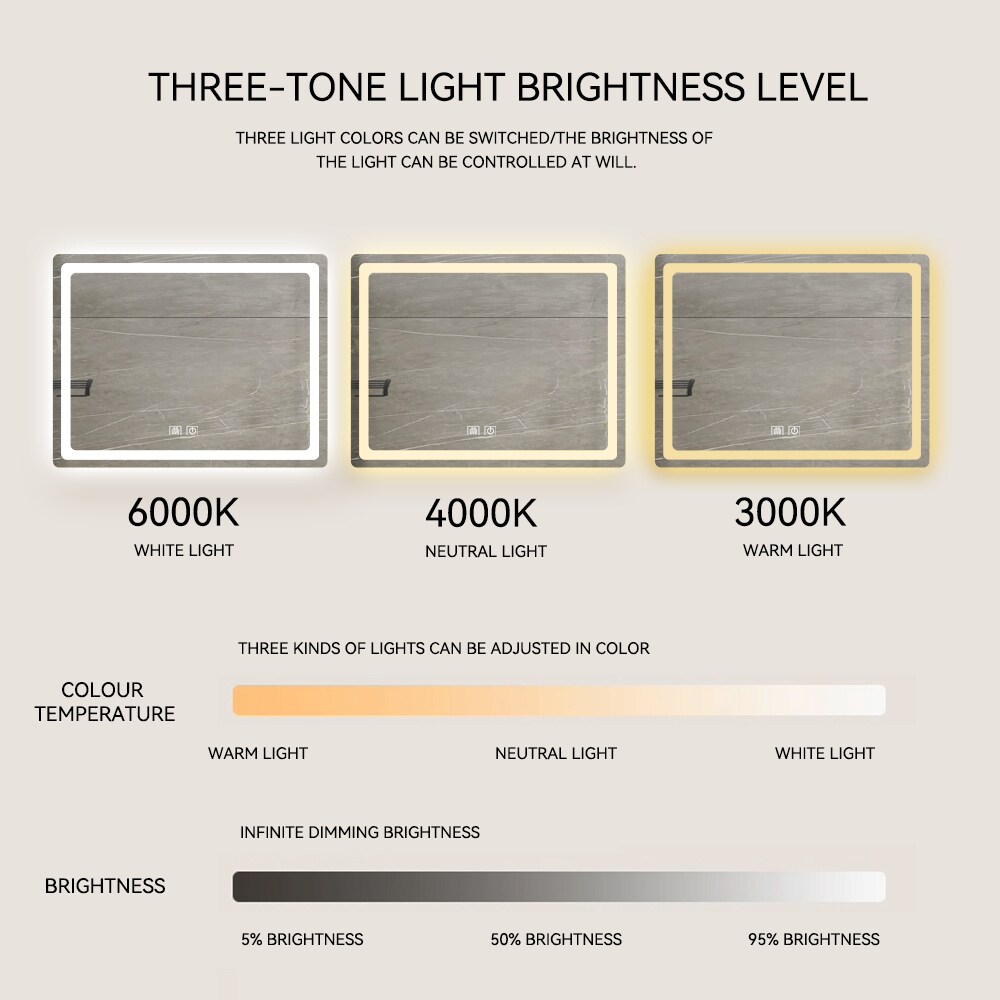 Blisstyle ZZZ1488UHTEUY Framed-Bath-Mirrors - View #7