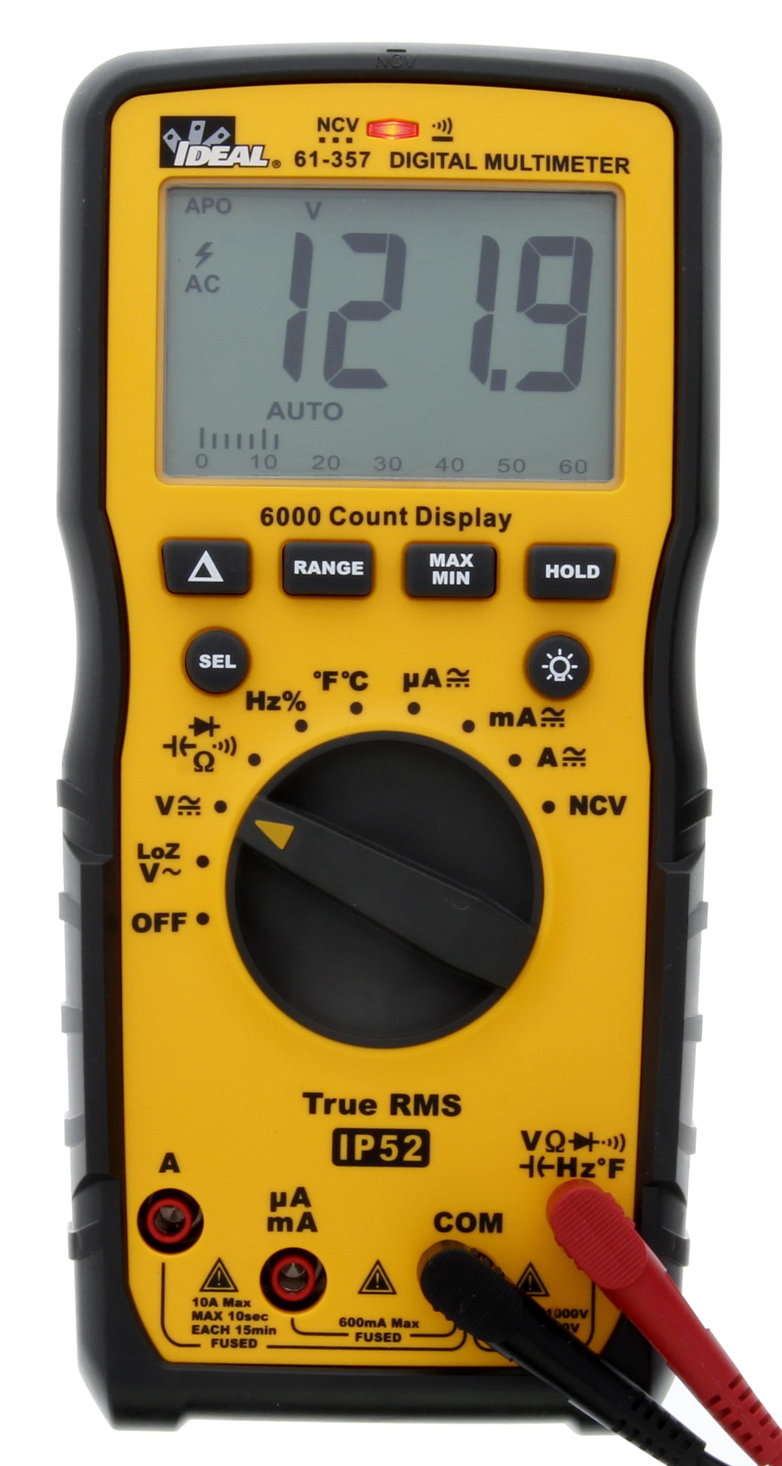 IDEAL Non-contact Lcd Multimeter 10 Amp 1000-Volt in the