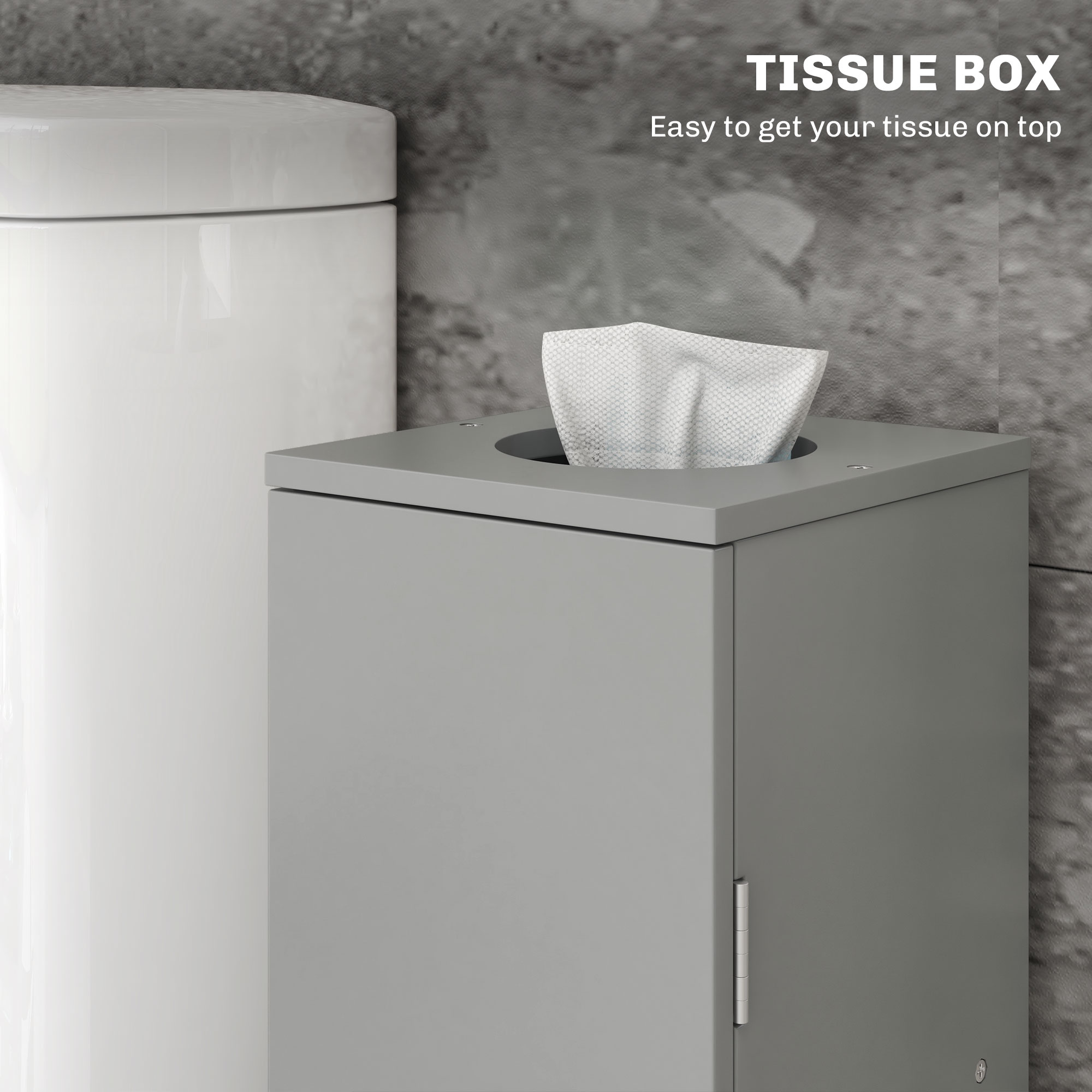HomCom 834-078V80GY Complete-Pedestal-Lavatories - View #6