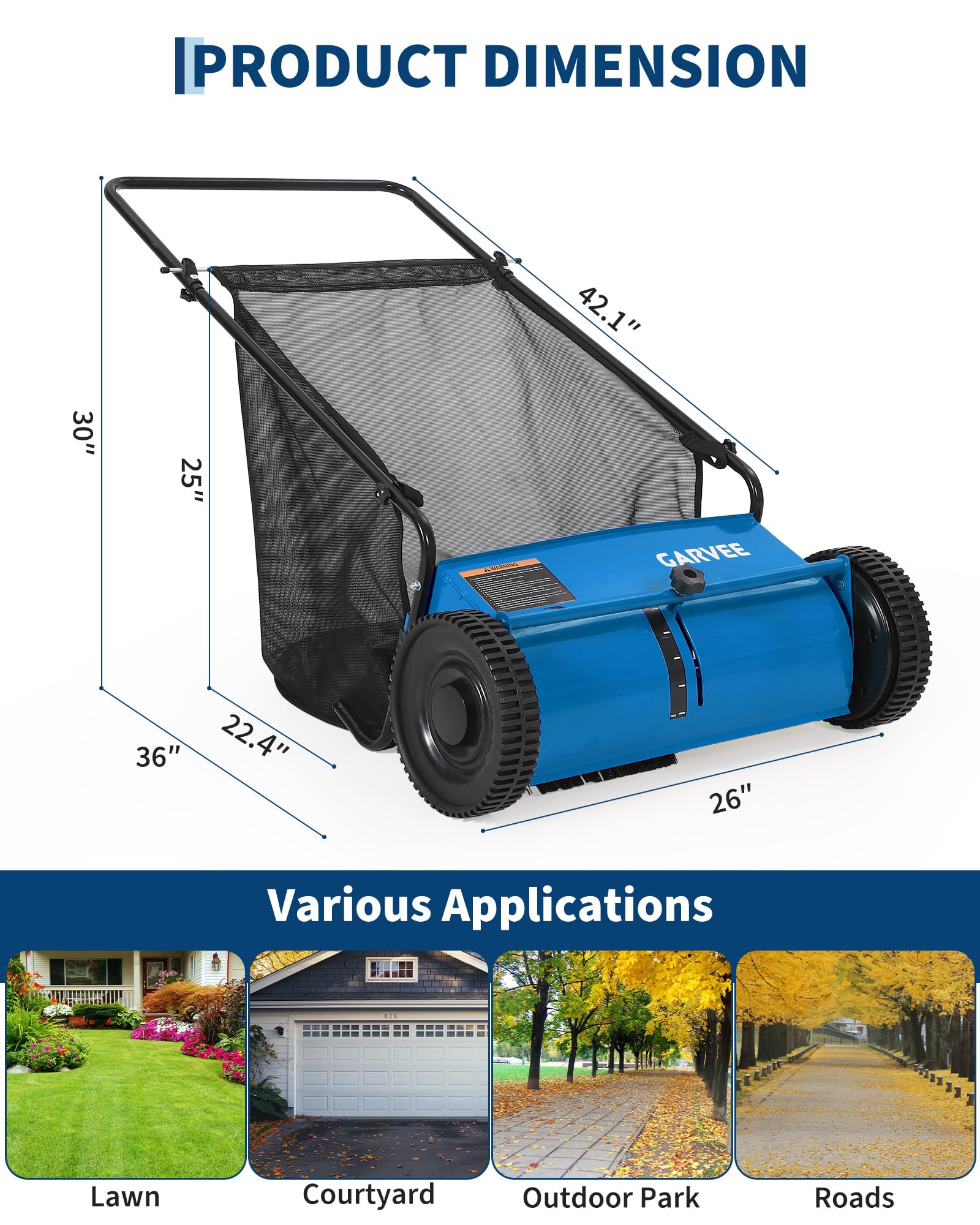 Garvee LYUTRPPG-364QFQ6A lawnsweeper - View #5