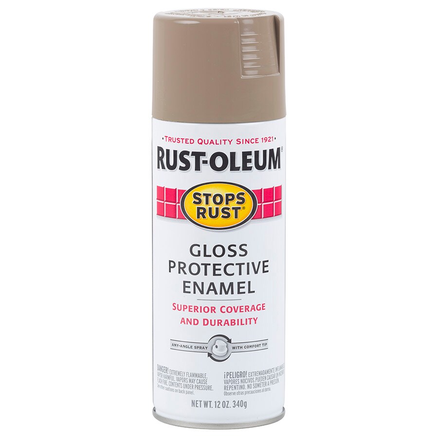 Rust-Oleum Stops Rust Gloss Cambridge Stone Spray Paint (NET WT. 12-oz) in  the Spray Paint department at
