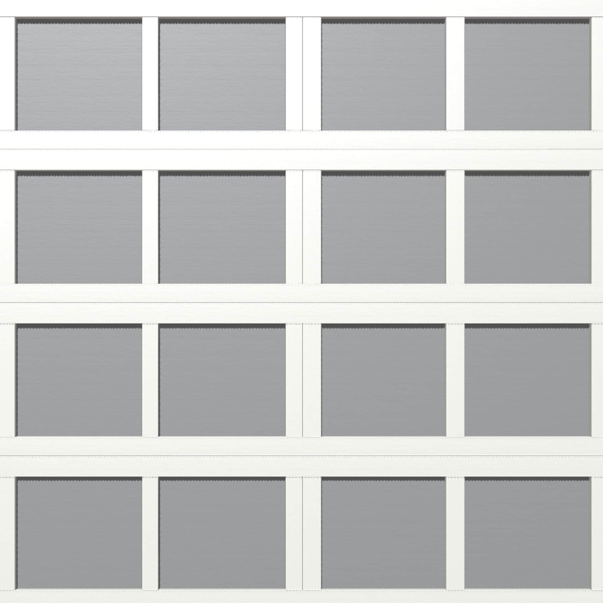 Wayne Dalton WD9405NPWGY88 Classic Steel Model 9405 8-ft x 8-ft Insulated White, Gray Single Garage Door
